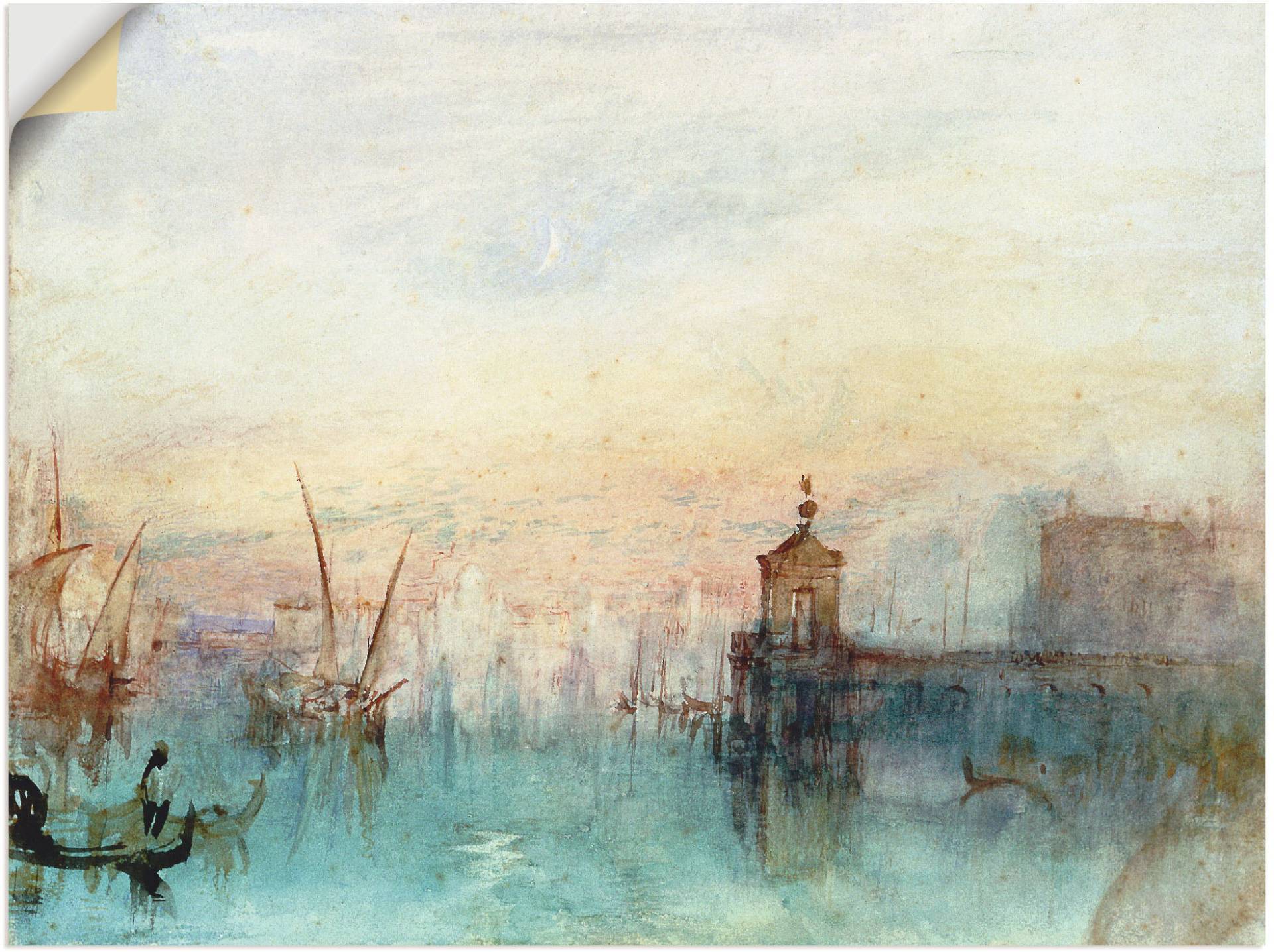 Artland Wandbild »Venedig mit erster Mondsichel.«, Gewässer, (1 St.), als Leinwandbild, Poster, Wandaufkleber in verschied. Grössen Artland Wandbild »Venedig mit erster Mondsichel.«, Gewässer, (1 St.), als Leinwandbild, Poster, Wandaufkleber in verschied. Grössen von Artland