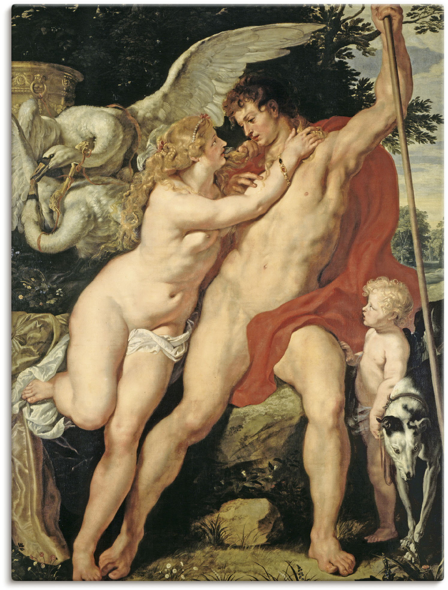 Artland Wandbild »Venus und Adonis. Um 1610«, Paar, (1 St.), als Leinwandbild, Wandaufkleber in verschied. Grössen von Artland