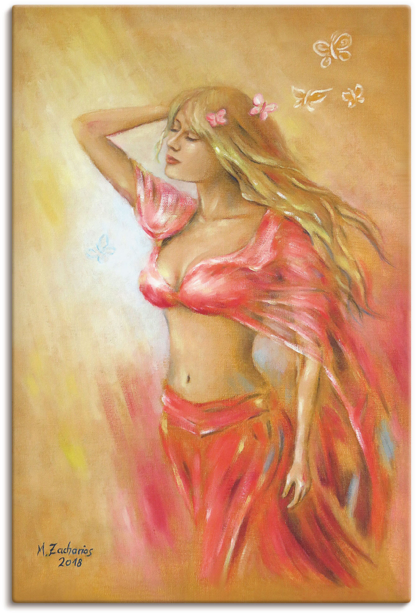 Artland Wandbild »Verführerisches Mädchen im roten Kleid«, Frau, (1 St.), als Leinwandbild, Poster in verschied. Grössen Artland Wandbild »Verführerisches Mädchen im roten Kleid«, Frau, (1 St.), als Leinwandbild, Poster in verschied. Grössen von Artland