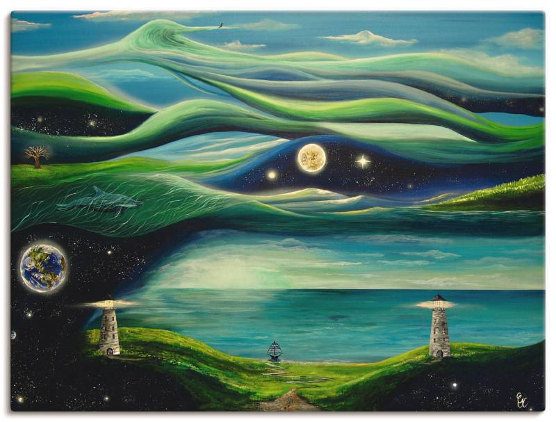 Artland Leinwandbild »Verschiedene Leben«, Landschaften, (1 St.), auf Keilrahmen gespannt von Artland