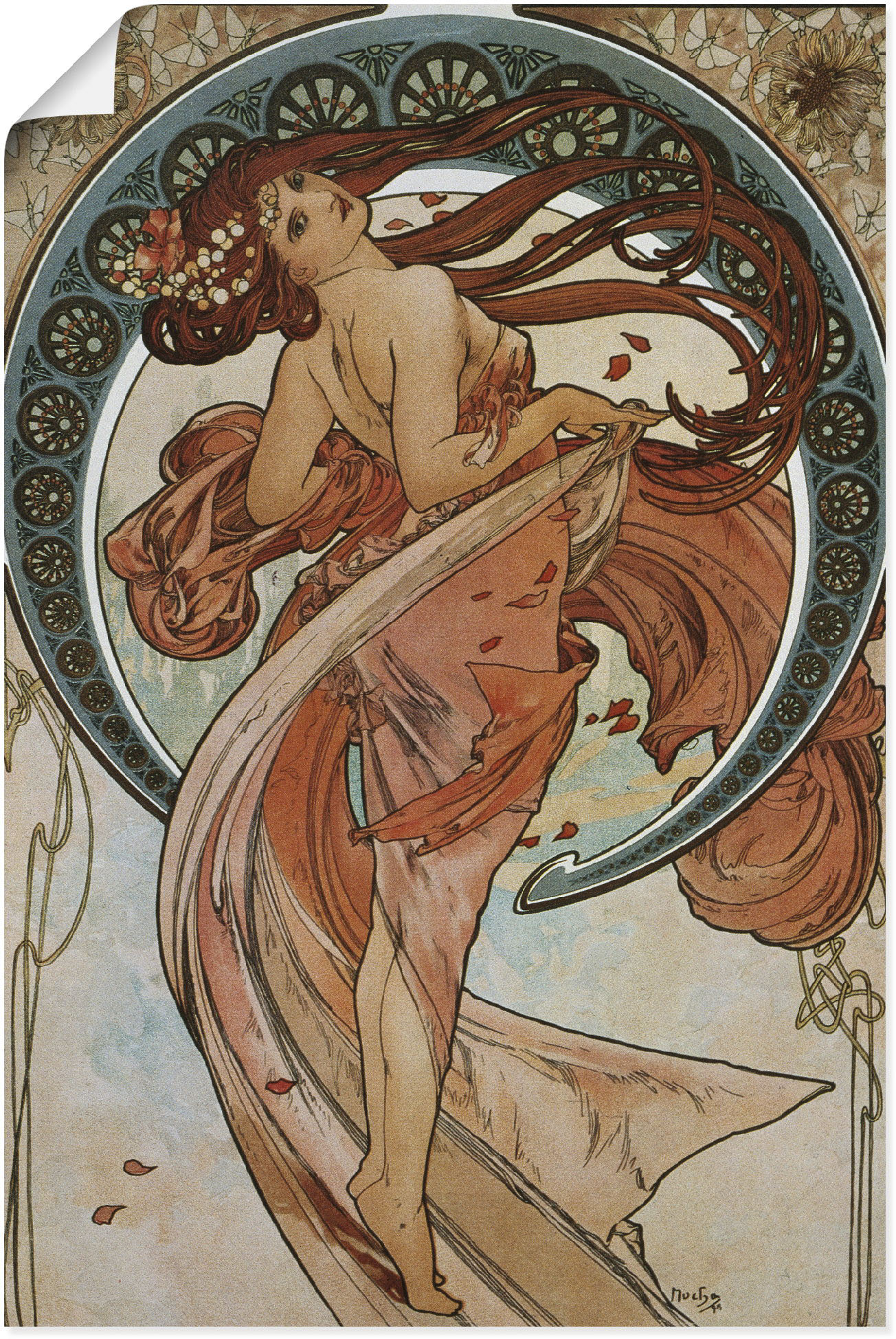 Artland Wandbild »Vier Künste: Der Tanz. 1898.«, Frau, (1 St.) von Artland
