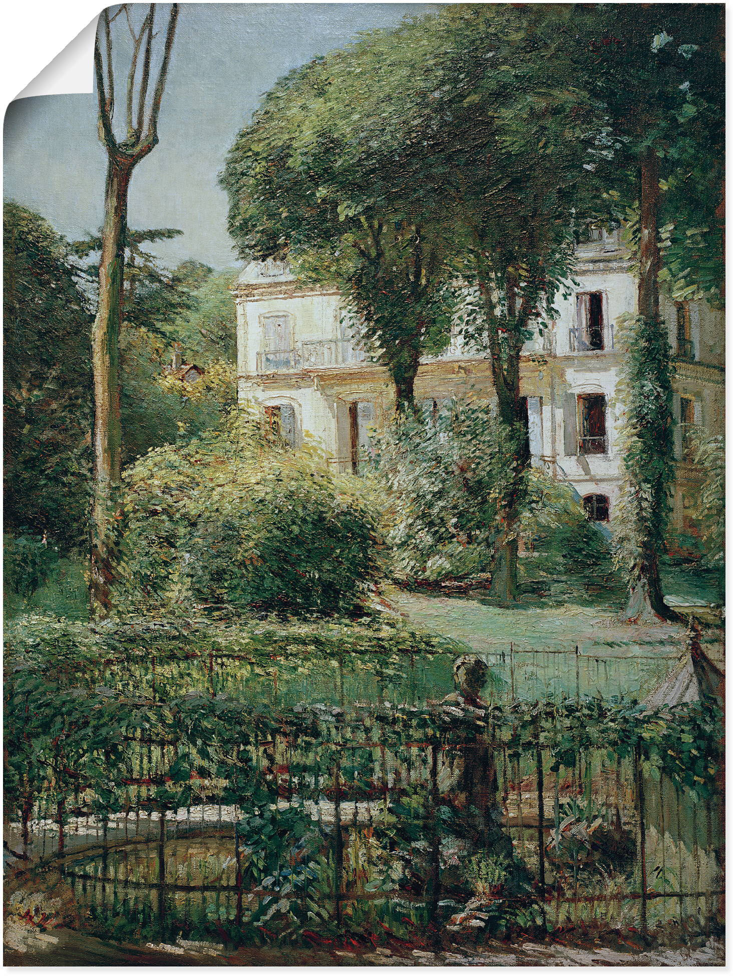 Artland Wandbild »Villa in Paris«, Gartenbilder, (1 St.), als Leinwandbild, Poster in verschied. Grössen von Artland