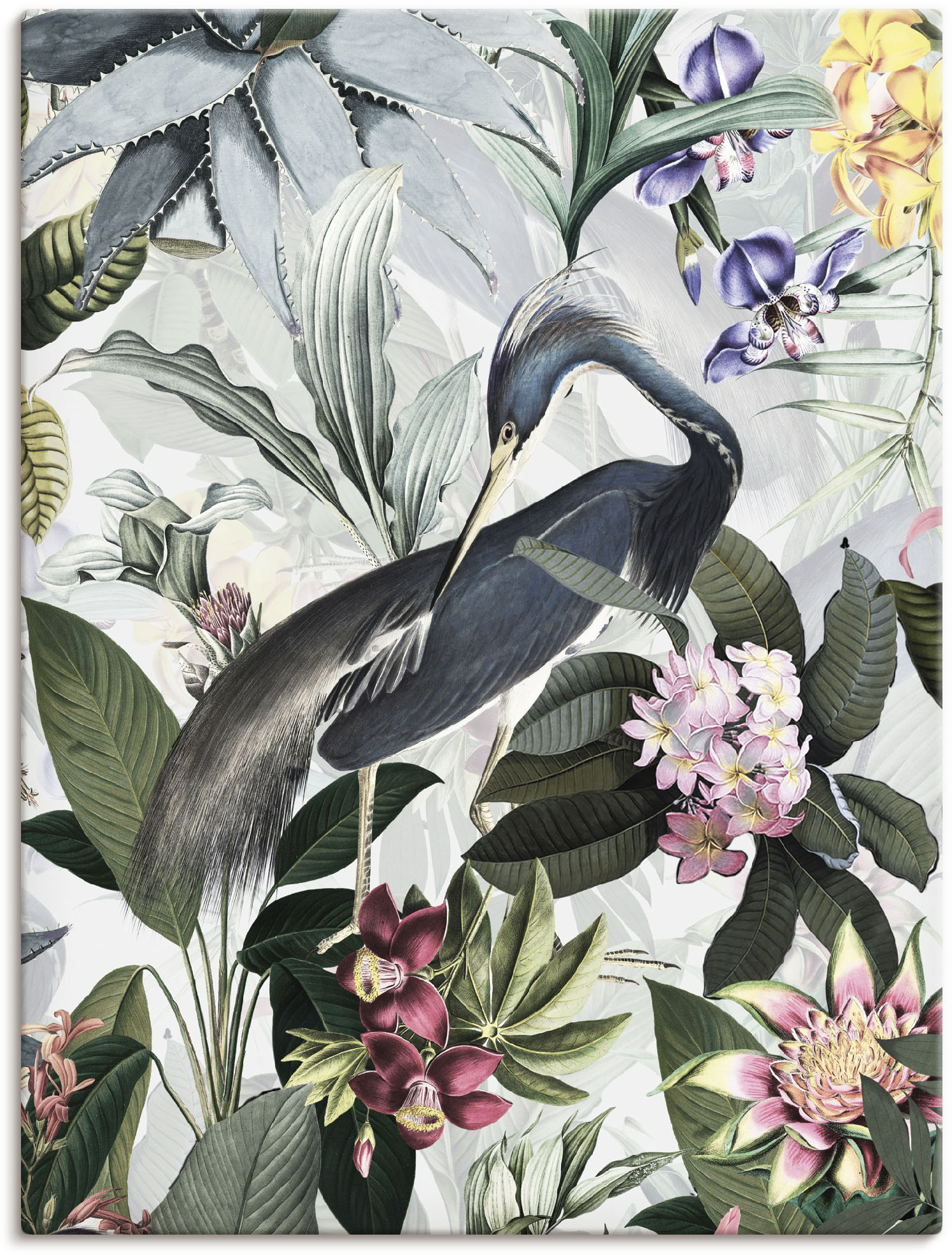 Artland Wandbild »Vintage Kranich«, Vogelbilder, (1 St.) von Artland