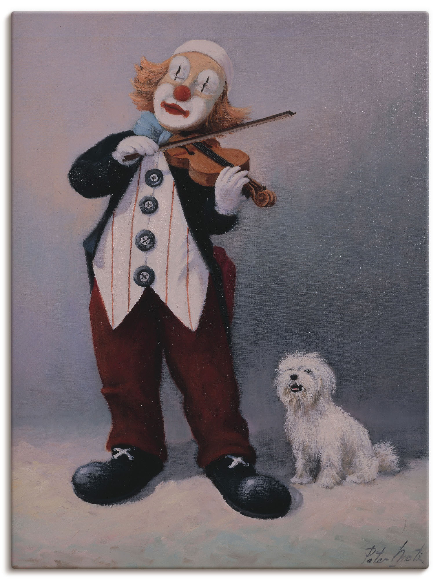 Artland Wandbild »Violine mit Eichhörnchen«, Humor, (1 St.), als Leinwandbild in verschied. Grössen von Artland