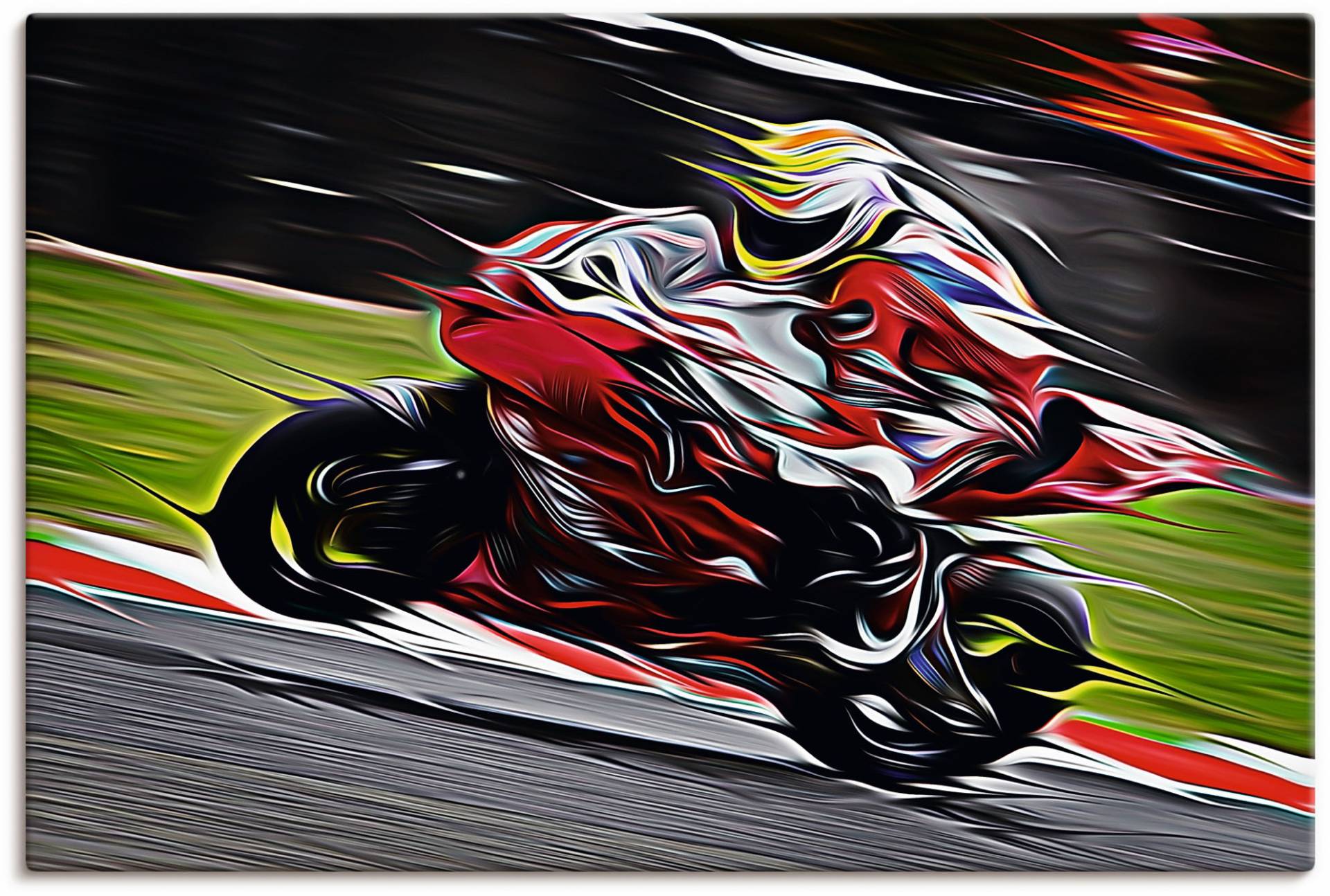 Artland Wandbild »Vollgas auf zwei Rädern«, Motorräder, (1 St.), als Alubild, Leinwandbild, Wandaufkleber oder Poster in versch. Grössen von Artland