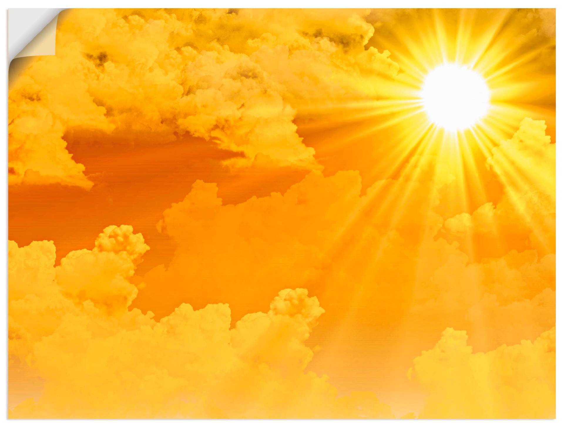 Artland Wandbild »Warme Sonnenstrahlen«, Himmel, (1 St.) von Artland