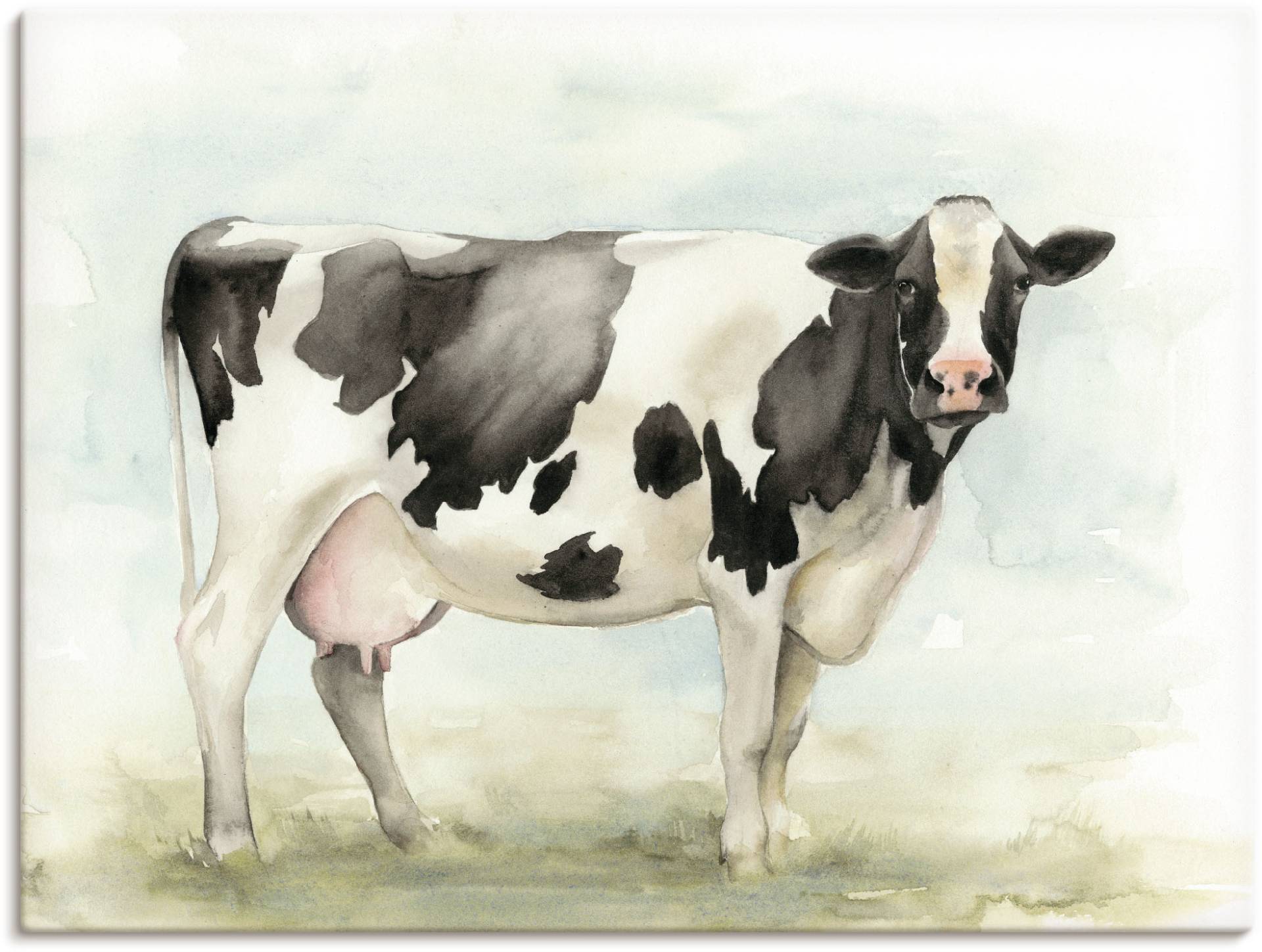 Artland Wandbild »Wasserfarben Kuh I«, Haustiere, (1 St.) von Artland