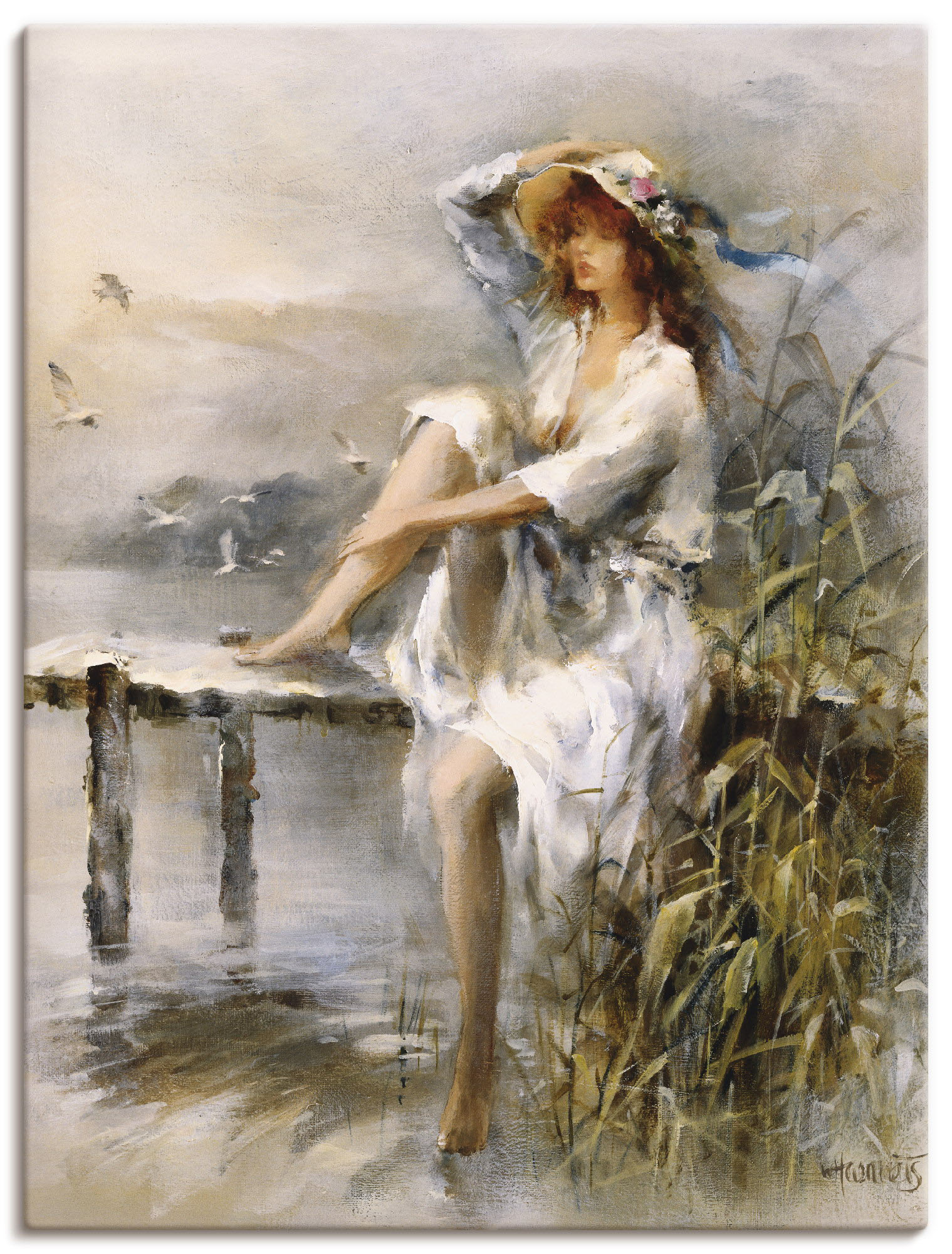 Artland Wandbild »Wasserseite«, Frau, (1 St.), als Leinwandbild, Poster, Wandaufkleber in verschied. Grössen Artland Wandbild »Wasserseite«, Frau, (1 St.), als Leinwandbild, Poster, Wandaufkleber in verschied. Grössen von Artland