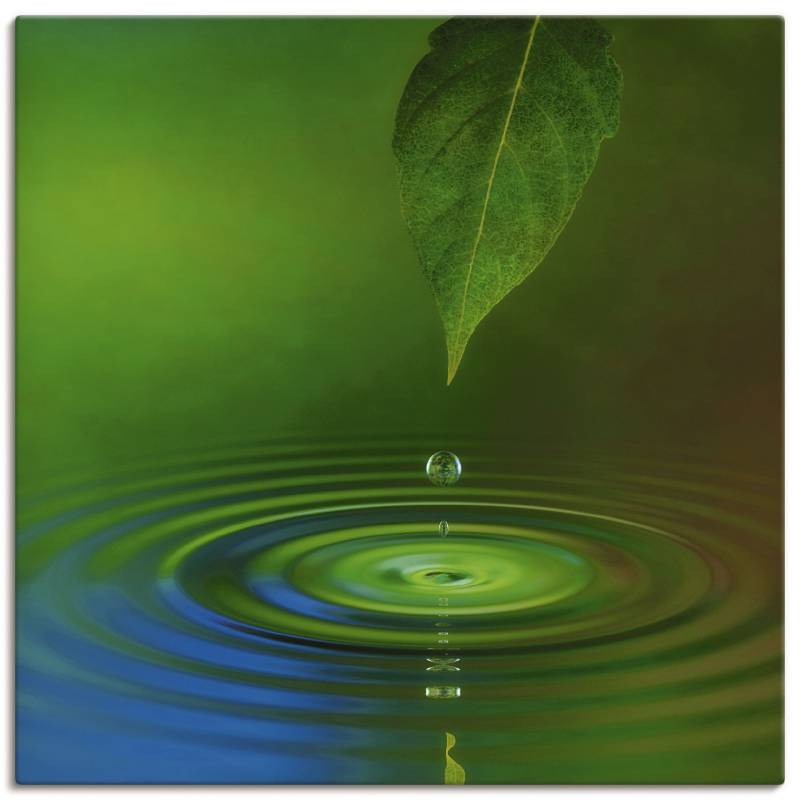 Artland Wandbild »Wassertropfen«, Zen, (1 St.), als Alubild, Outdoorbild, Leinwandbild in verschied. Grössen von Artland