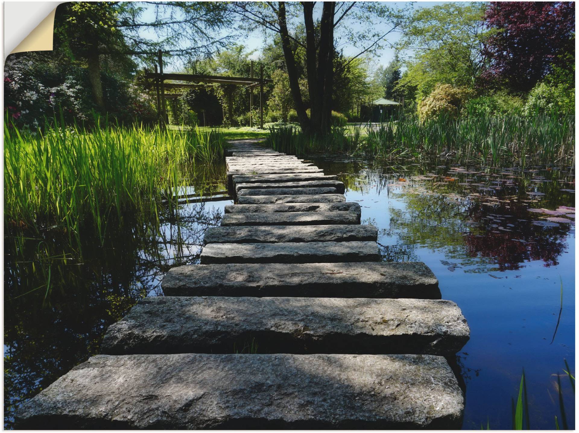 Artland Wandbild »Weg am Teich«, Gewässer, (1 St.), als Leinwandbild, Poster, Wandaufkleber in verschied. Grössen Artland Wandbild »Weg am Teich«, Gewässer, (1 St.), als Leinwandbild, Poster, Wandaufkleber in verschied. Grössen von Artland