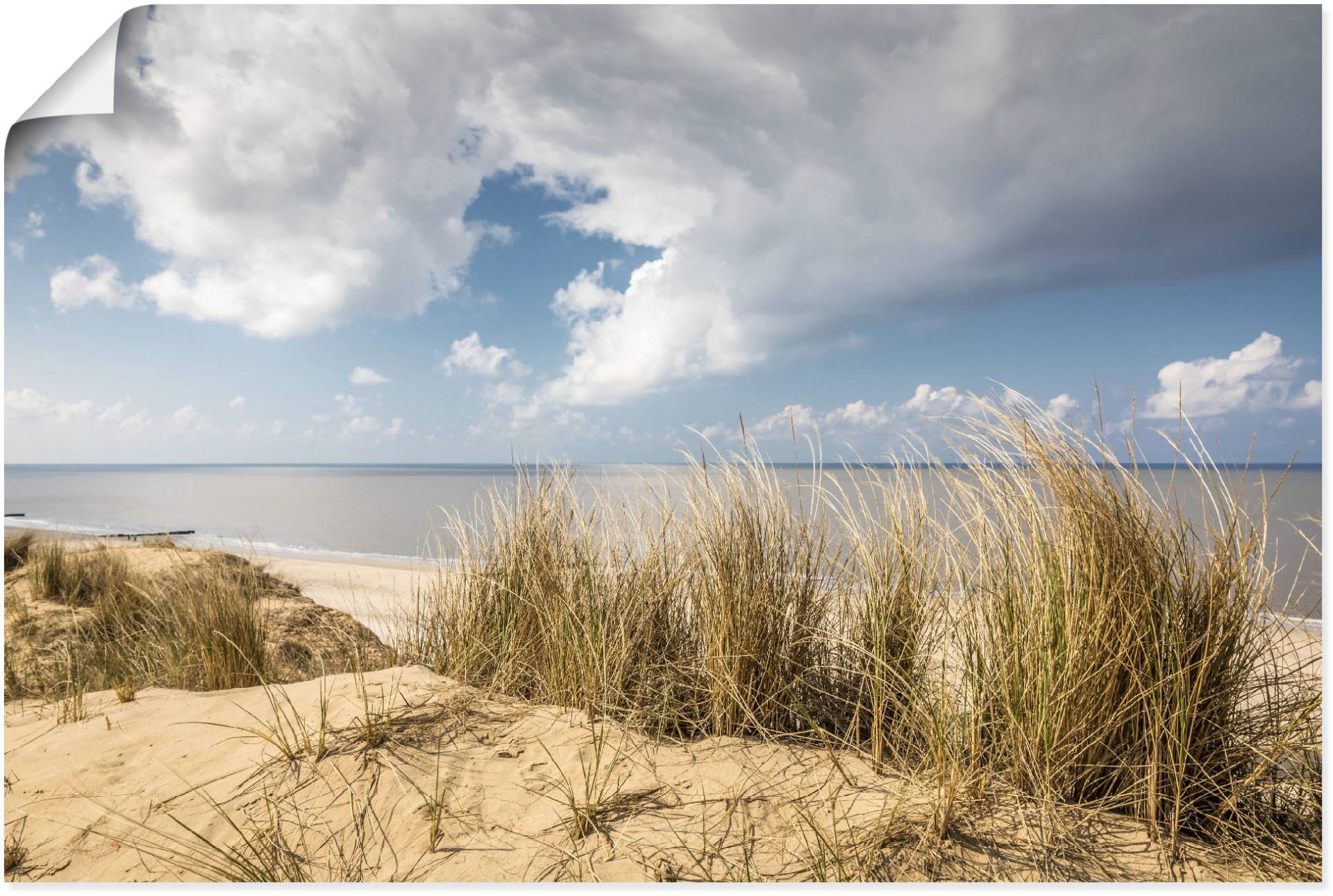 Artland Wandbild »Weg durch die Dünen am Roten Kliff«, Strandbilder, (1 St.), als Alubild, Outdoorbild, Leinwandbild, Poster in verschied. Grössen von Artland