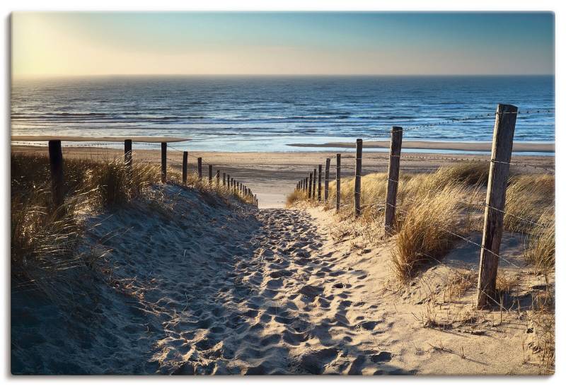 Artland Wandbild »Weg zum Nordseestrand Sonnenuntergang«, Strand, (1 St.) von Artland