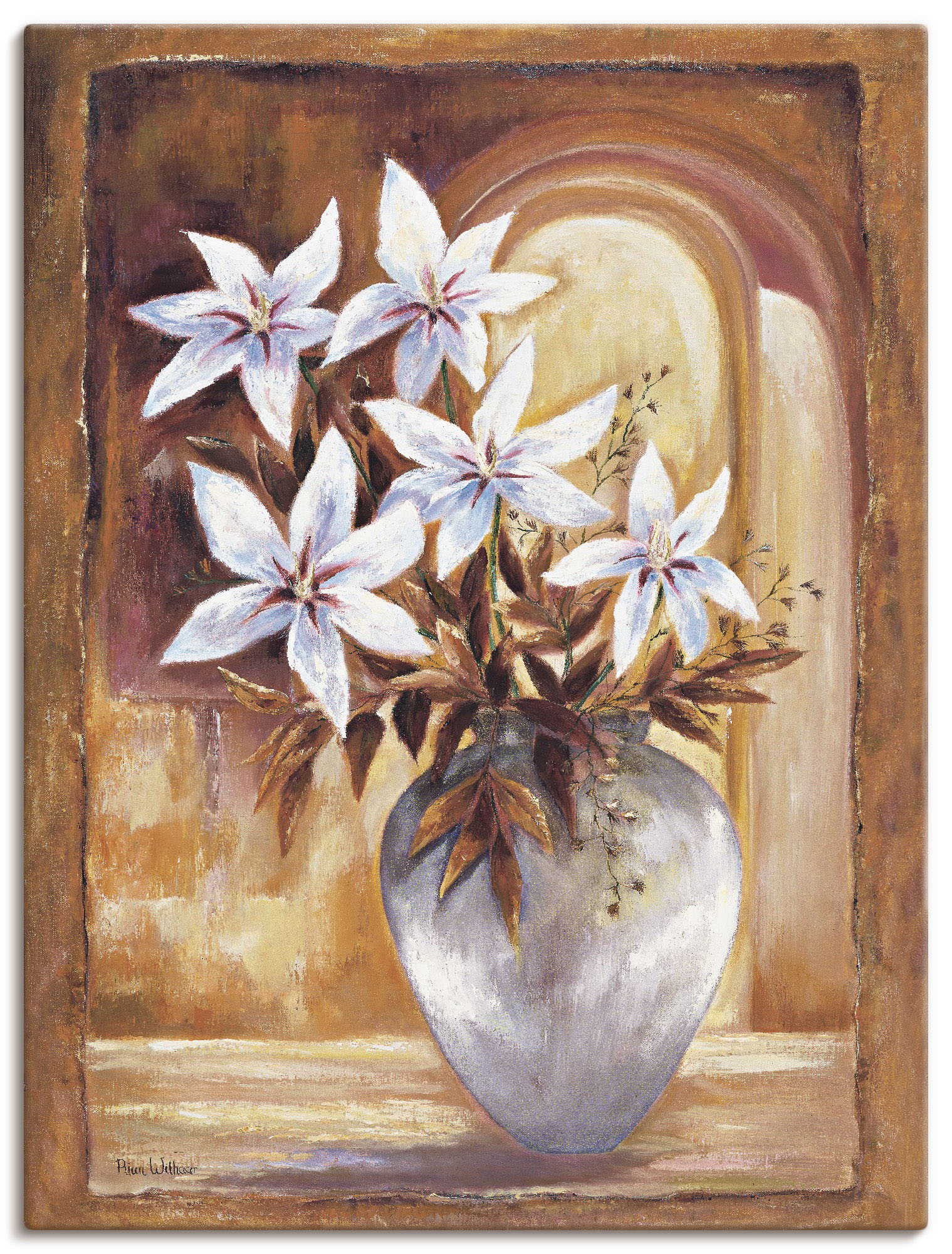 Artland Wandbild »Weisse Blumen in Vase II«, Blumen, (1 St.) von Artland