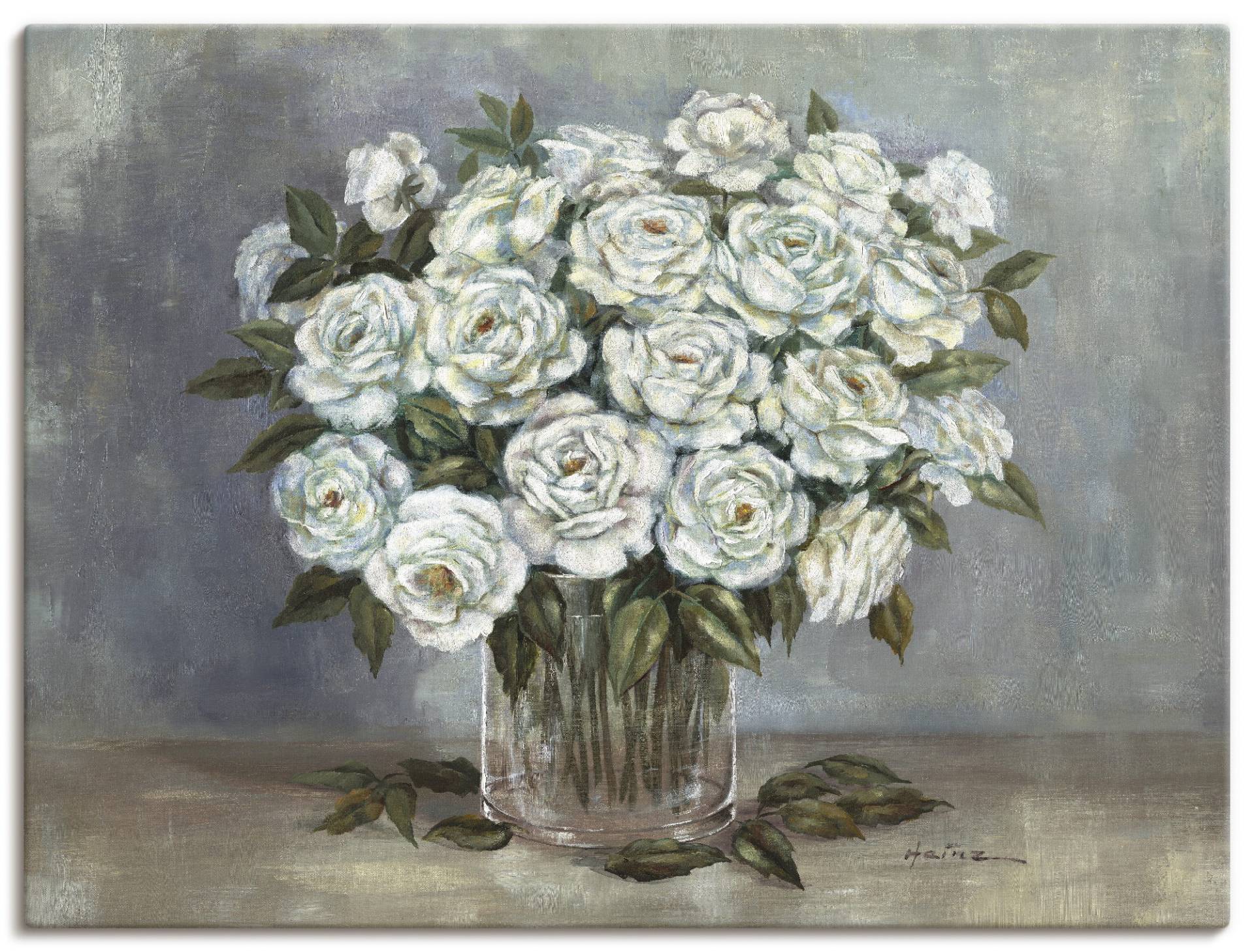 Artland Wandbild »Weisse Rosen«, Blumen, (1 St.) von Artland