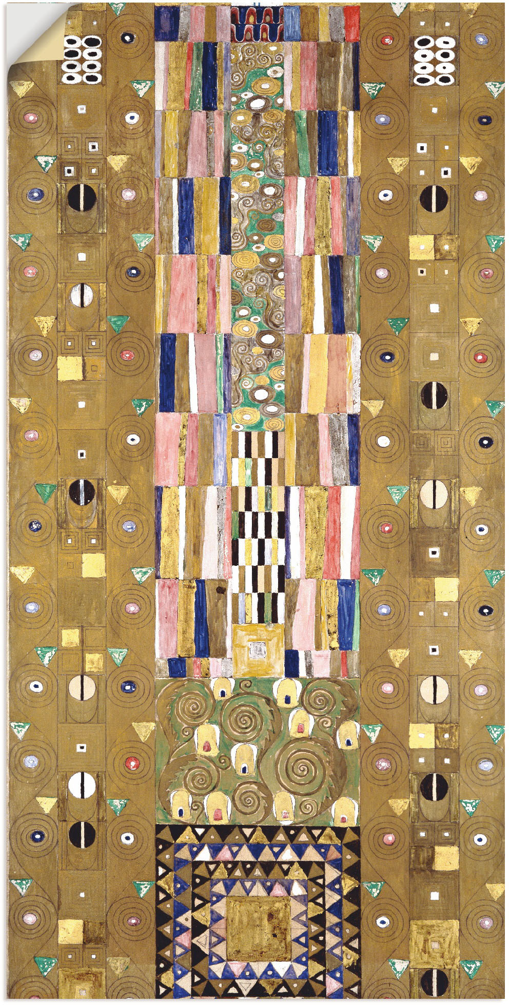 Artland Wandbild »Werkvorlage zum Stocletfries. Schmalwand«, Muster, (1 St.), als Leinwandbild, Poster, Wandaufkleber in verschied. Grössen Artland Wandbild »Werkvorlage zum Stocletfries. Schmalwand«, Muster, (1 St.), als Leinwandbild, Poster, Wandaufkleber in verschied. Grössen von Artland