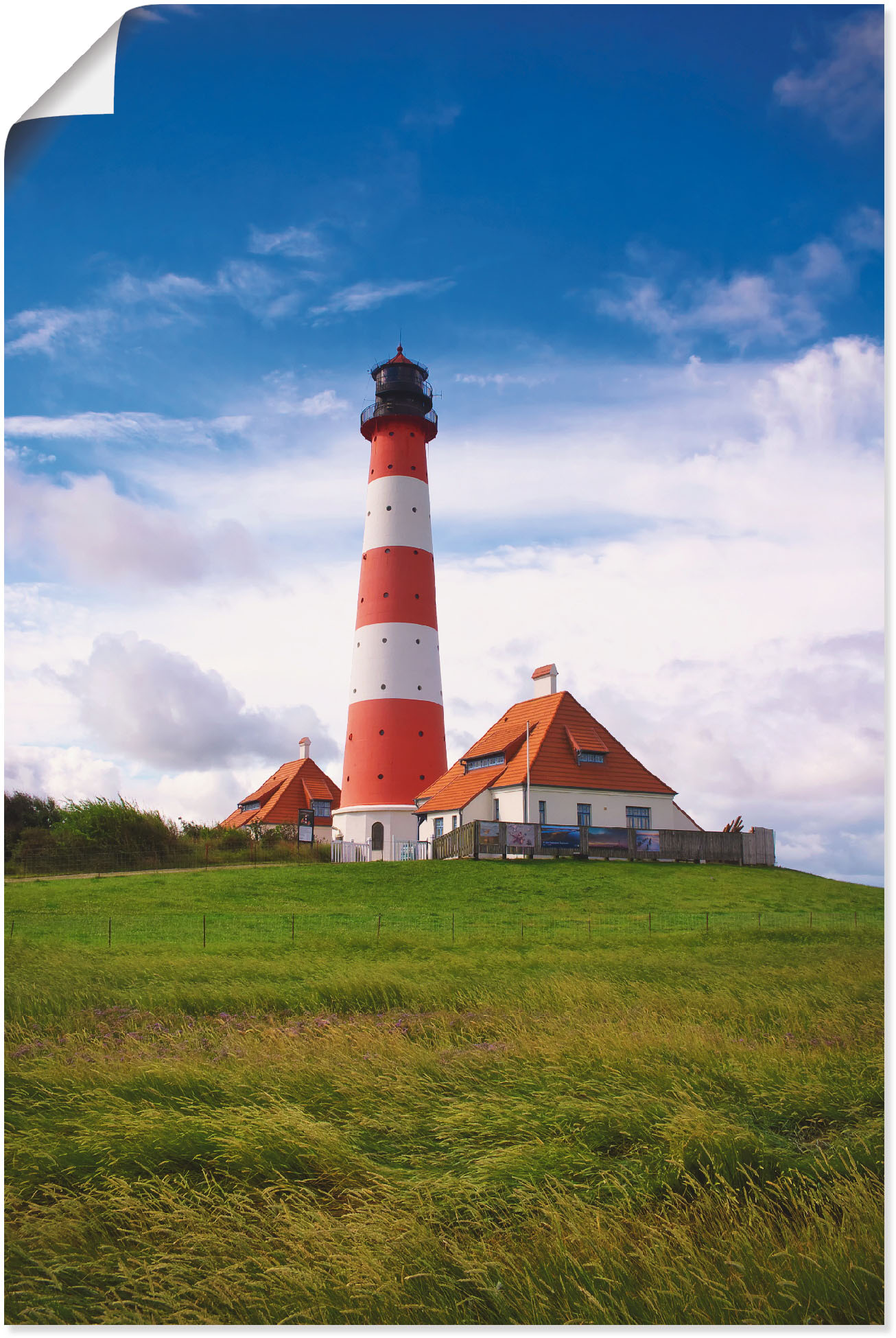 Artland Wandbild »Westerhever Leuchtturm«, Gebäude, (1 St.) von Artland