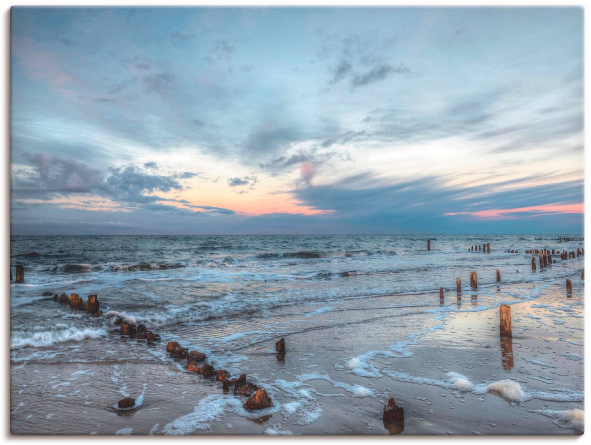 Artland Wandbild »Winter Sonnenuntergang am Meer«, Gewässer, (1 St.) von Artland