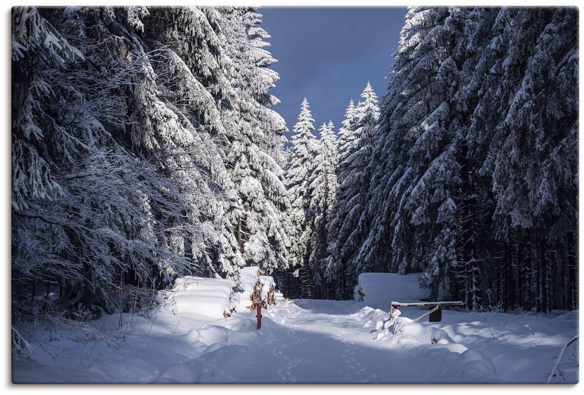 Artland Leinwandbild »Winter im Thüringer Wald II«, Waldbilder, (1 St.) von Artland