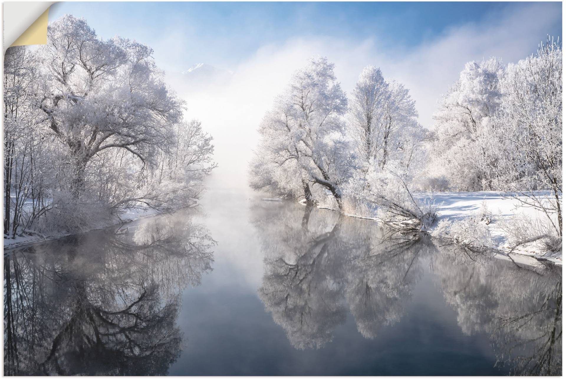 Artland Wandbild »Winter in Oberbayern«, Seebilder, (1 St.), als Leinwandbild, Poster, Wandaufkleber in verschied. Grössen von Artland