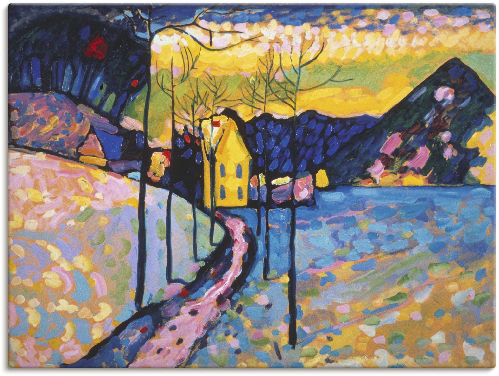 Artland Leinwandbild »Winterlandschaft I. 1909«, Wiesen & Bäume, (1 St.) von Artland