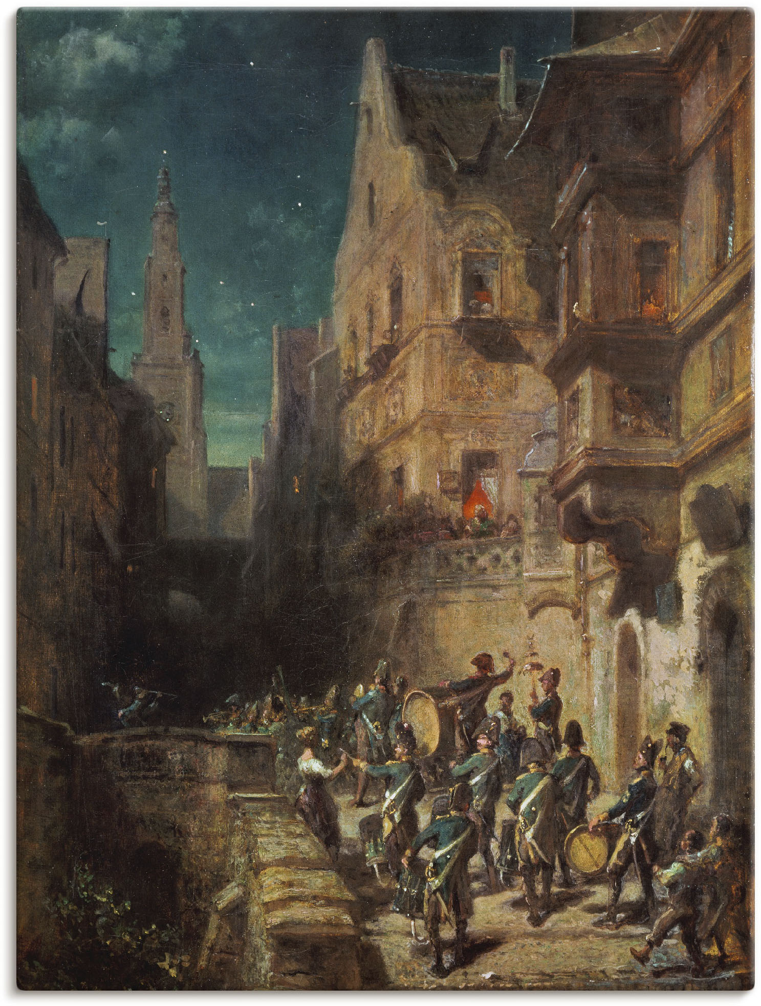 Artland Wandbild »Zapfenstreich. Um 1880«, Orchester & Bands, (1 St.), als Leinwandbild, Wandaufkleber oder Poster in versch. Grössen von Artland