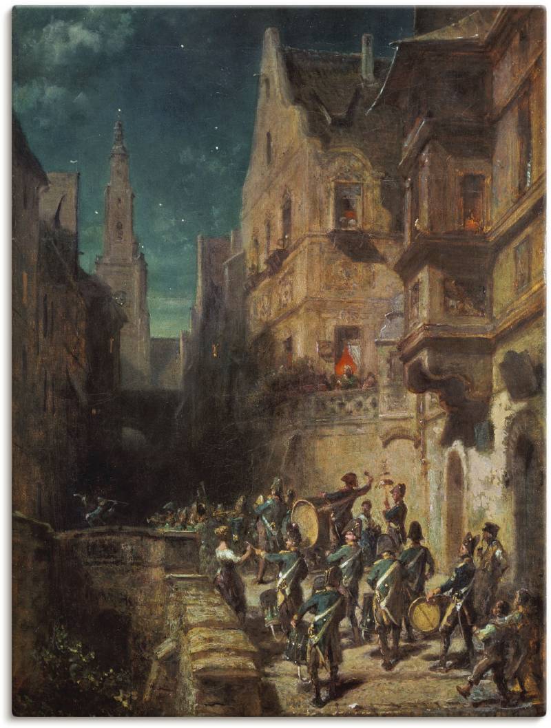 Artland Wandbild »Zapfenstreich. Um 1880«, Orchester & Bands, (1 St.), als Leinwandbild, Wandaufkleber oder Poster in versch. Grössen von Artland