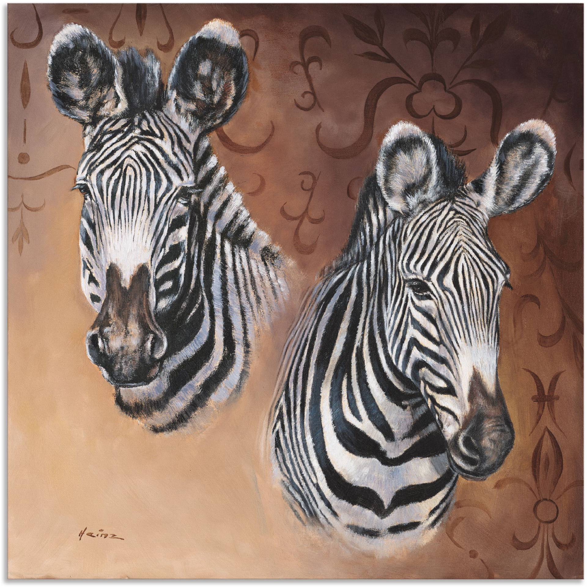 Artland Alu-Dibond-Druck »Zebra«, Wildtiere, (1 St.) von Artland