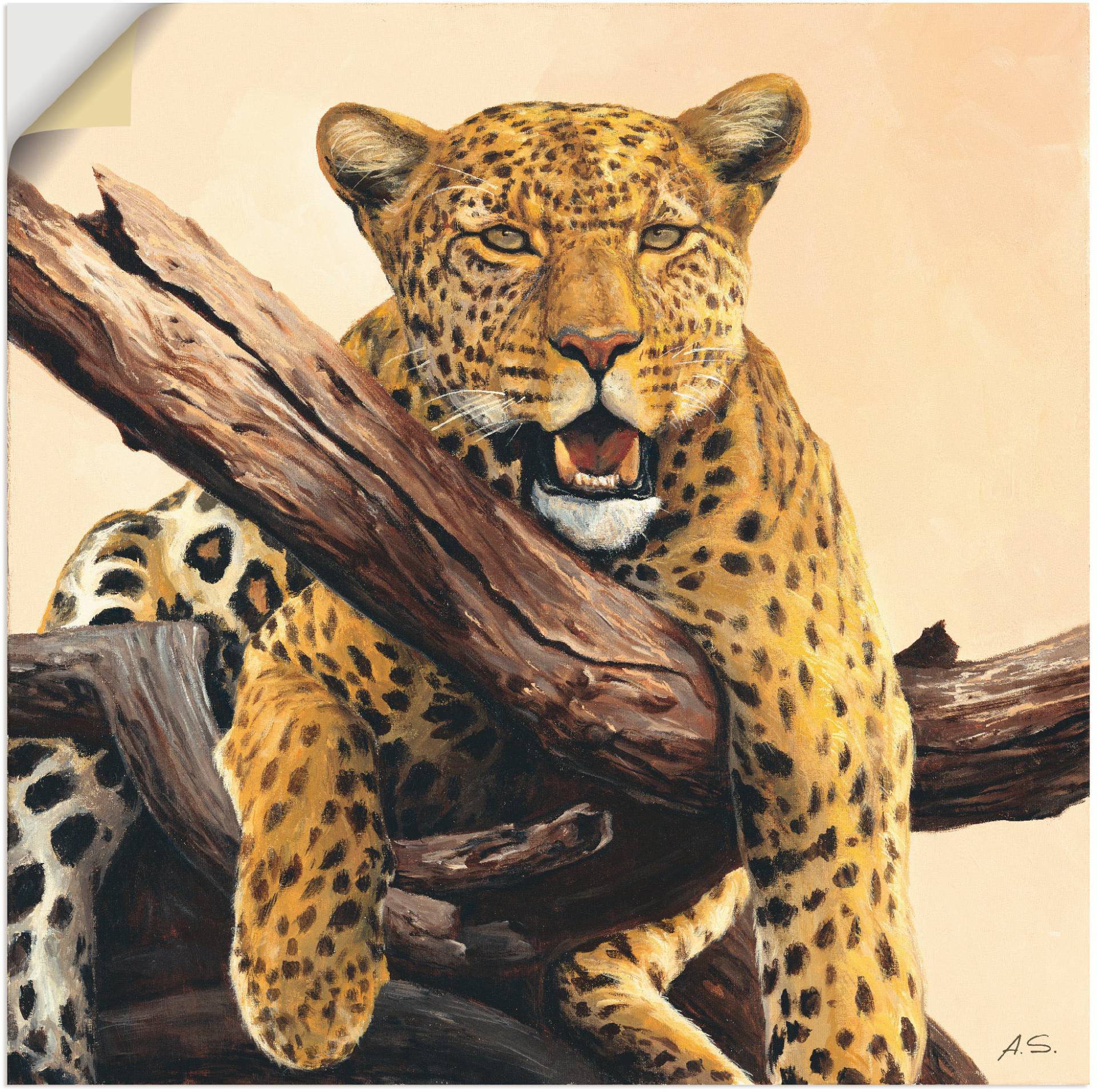 Artland Wandbild »Zeit zum Mittagessen«, Wildtiere, (1 St.), als Alubild, Outdoorbild, Leinwandbild in verschied. Grössen von Artland