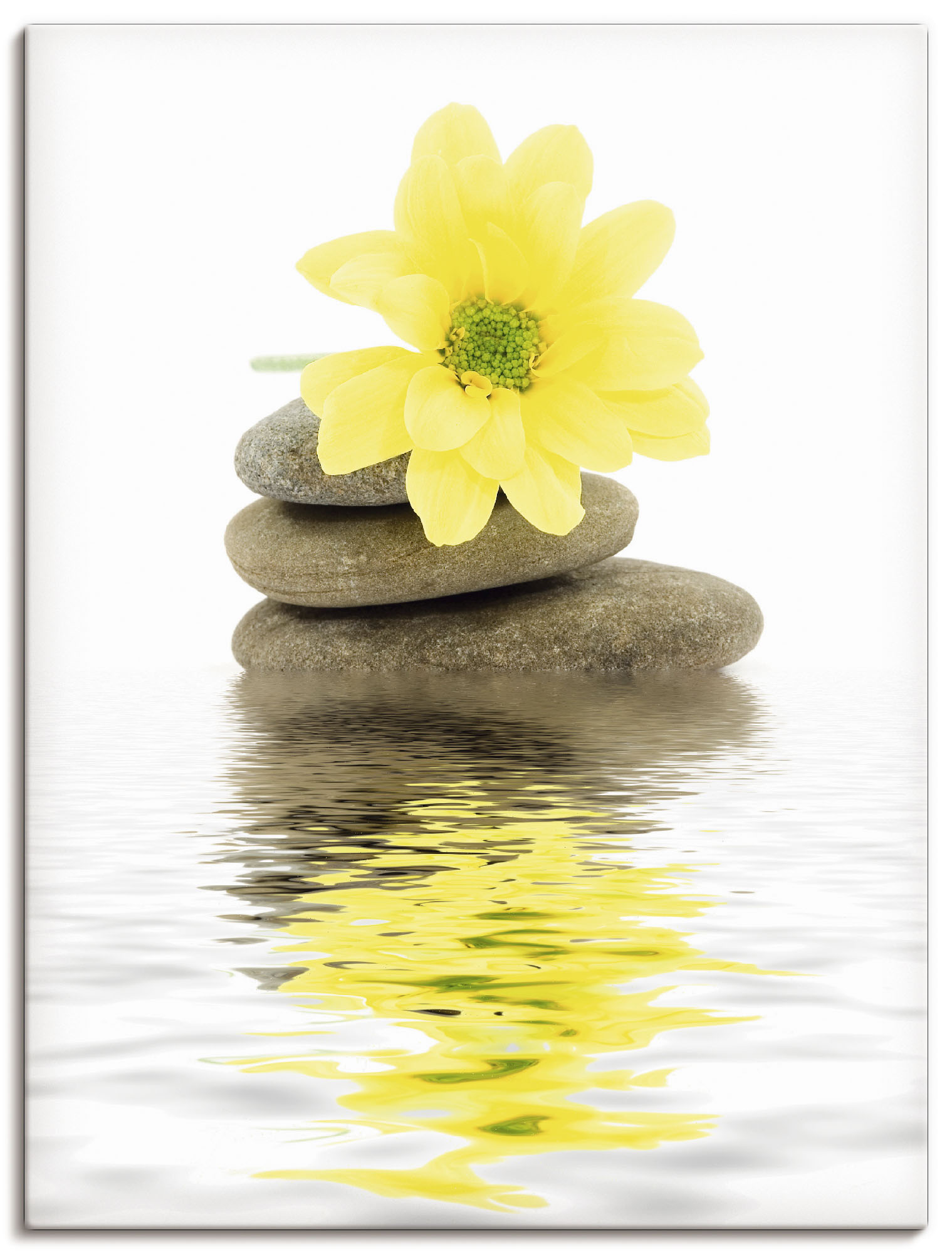 Artland Wandbild »Zen Spa Steine mit Blumen II«, Zen, (1 St.), als Alubild, Outdoorbild, Leinwandbild, Poster in verschied. Grössen von Artland