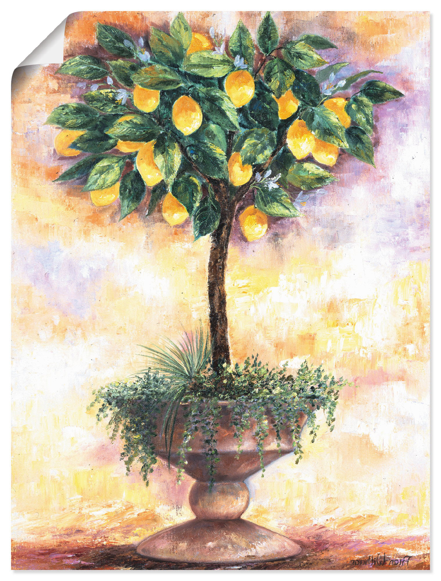 Artland Wandbild »Zitronenbaum«, Bäume, (1 St.), als Leinwandbild, Poster in verschied. Grössen von Artland
