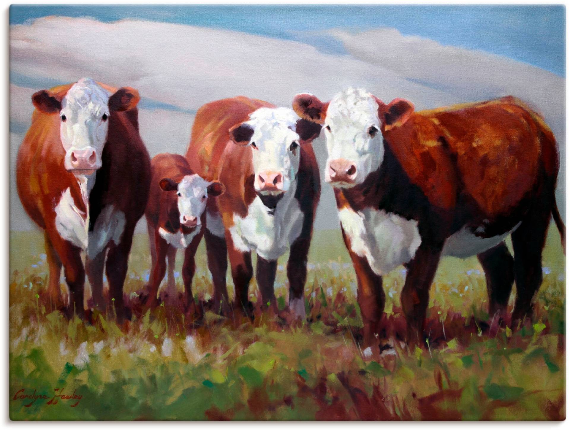 Artland Wandbild »Zuhause der Kühe«, Haustiere, (1 St.) von Artland