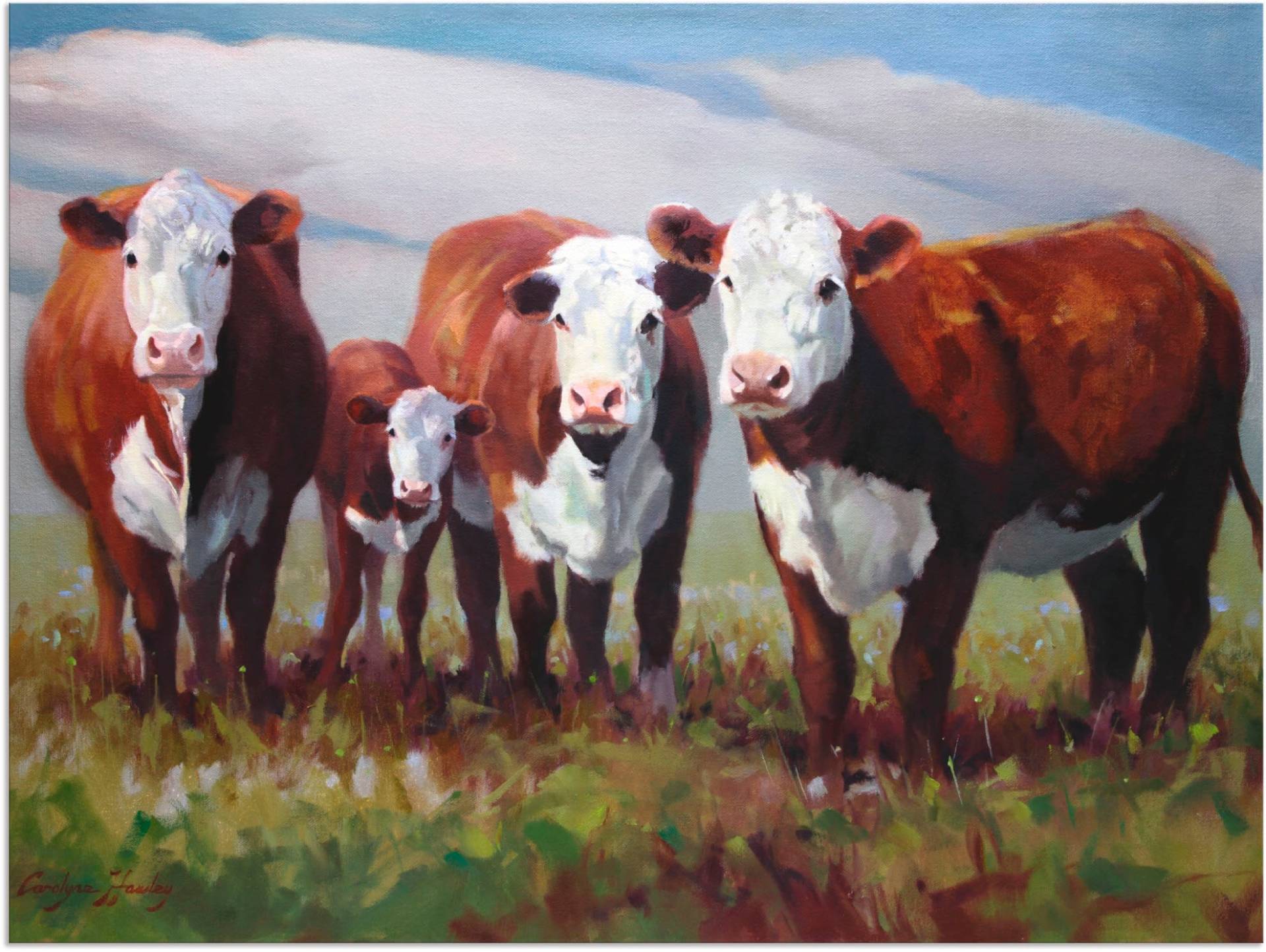 Artland Wandbild »Zuhause der Kühe«, Haustiere, (1 St.) von Artland