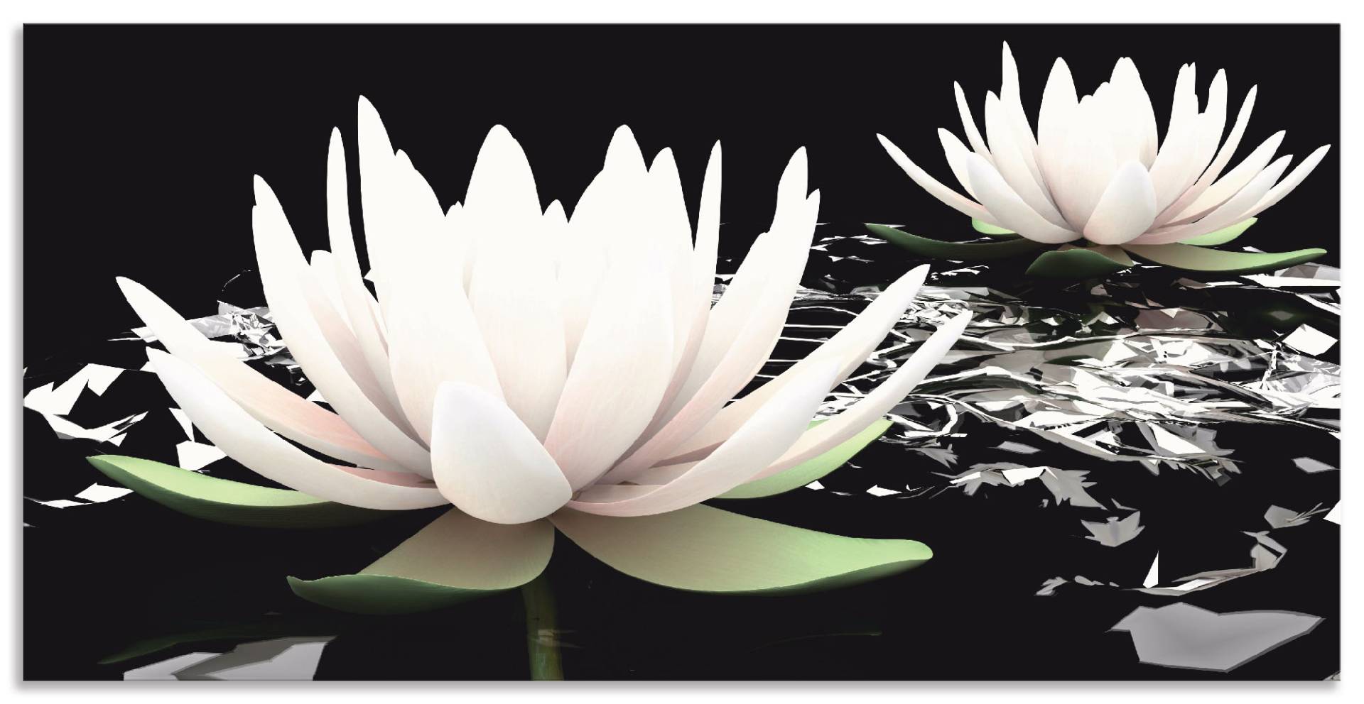 Artland Wandbild »Zwei Lotusblumen auf dem Wasser«, Blumen, (1 St.), als Alubild, Outdoorbild, Leinwandbild, Poster, Wandaufkleber Artland Wandbild »Zwei Lotusblumen auf dem Wasser«, Blumen, (1 St.), als Alubild, Outdoorbild, Leinwandbild, Poster, Wandaufkleber von Artland