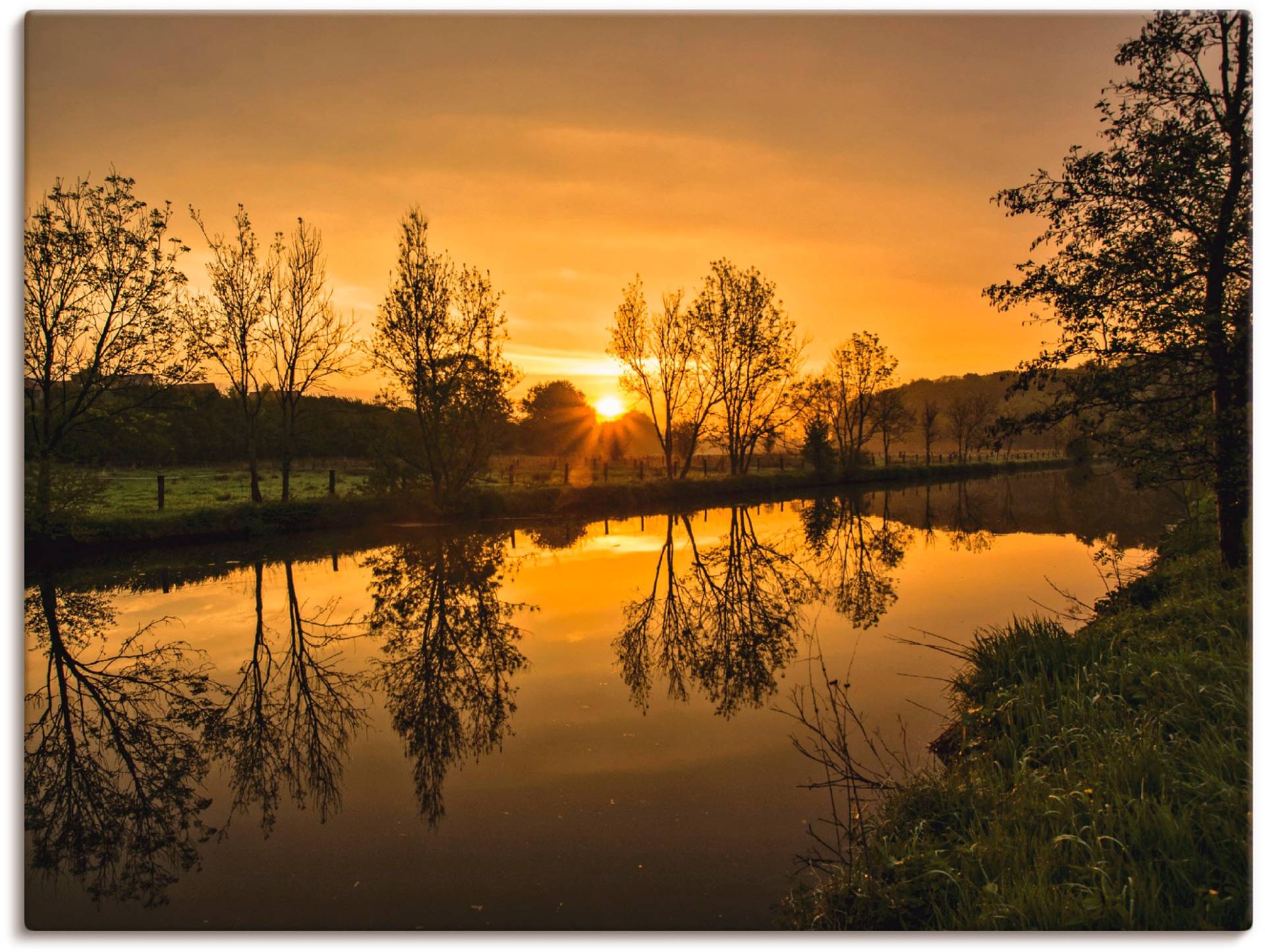 Artland Leinwandbild »goldener Morgen«, Sonnenaufgang & -untergang, (1 St.) von Artland