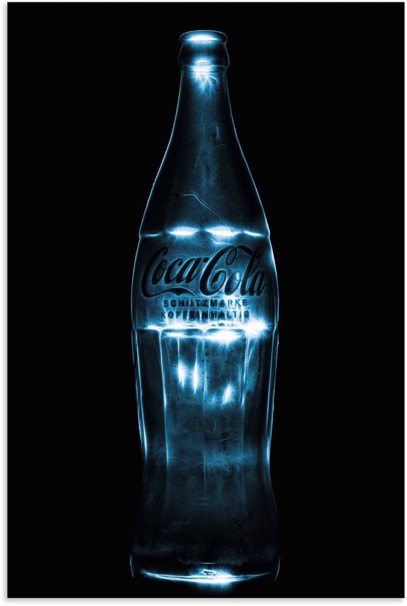 Artland Wandbild »just coke Colaflasche mit Licht beleucht«, Getränke, (1 St.) von Artland