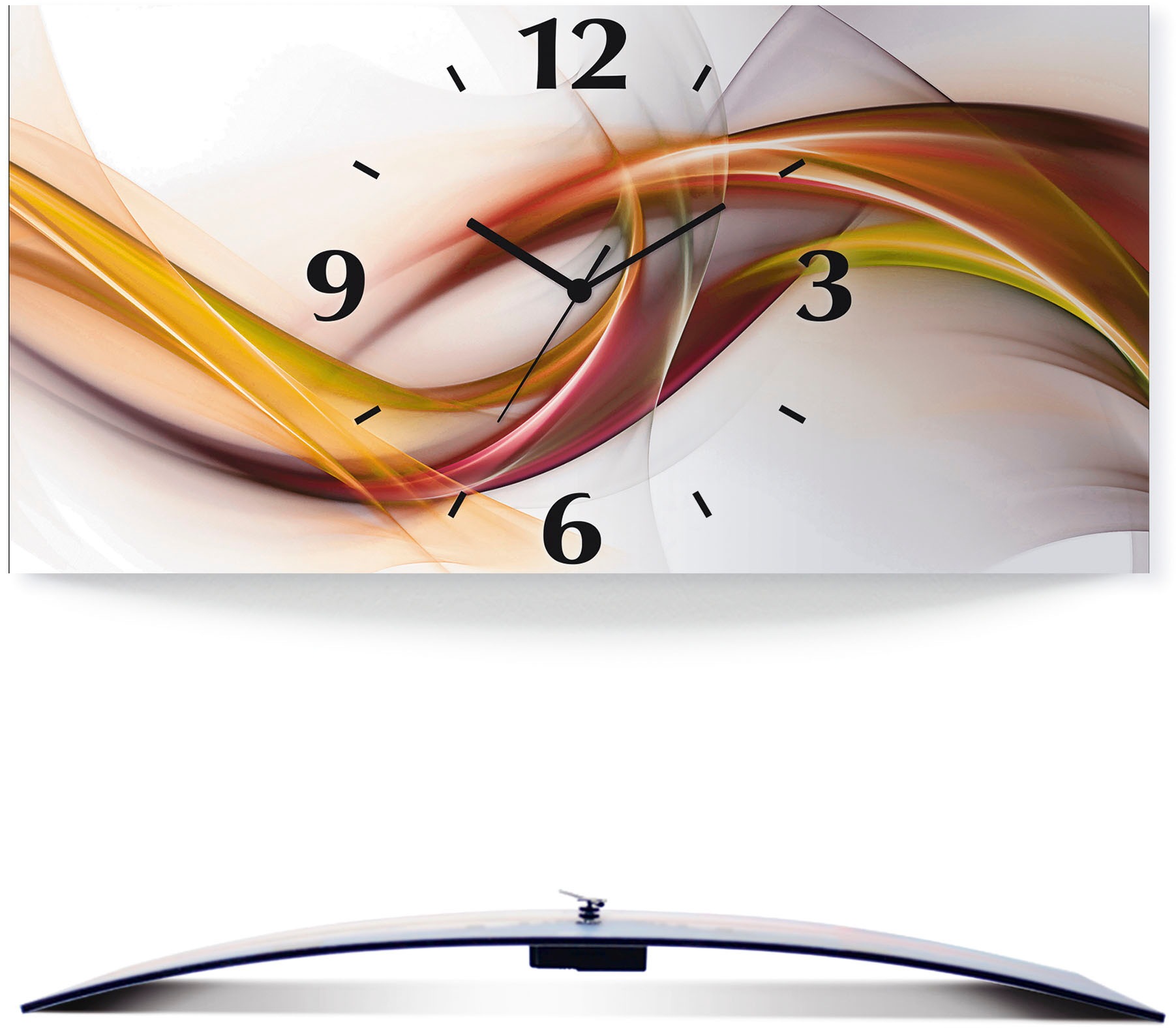 Artland Wanduhr »Abstrakes Design Orange«, 3D Optik gebogen, mit Quarz- oder Funkuhrwerk, versch. Grössen Artland Wanduhr »Abstrakes Design Orange«, 3D Optik gebogen, mit Quarz- oder Funkuhrwerk, versch. Grössen von Artland