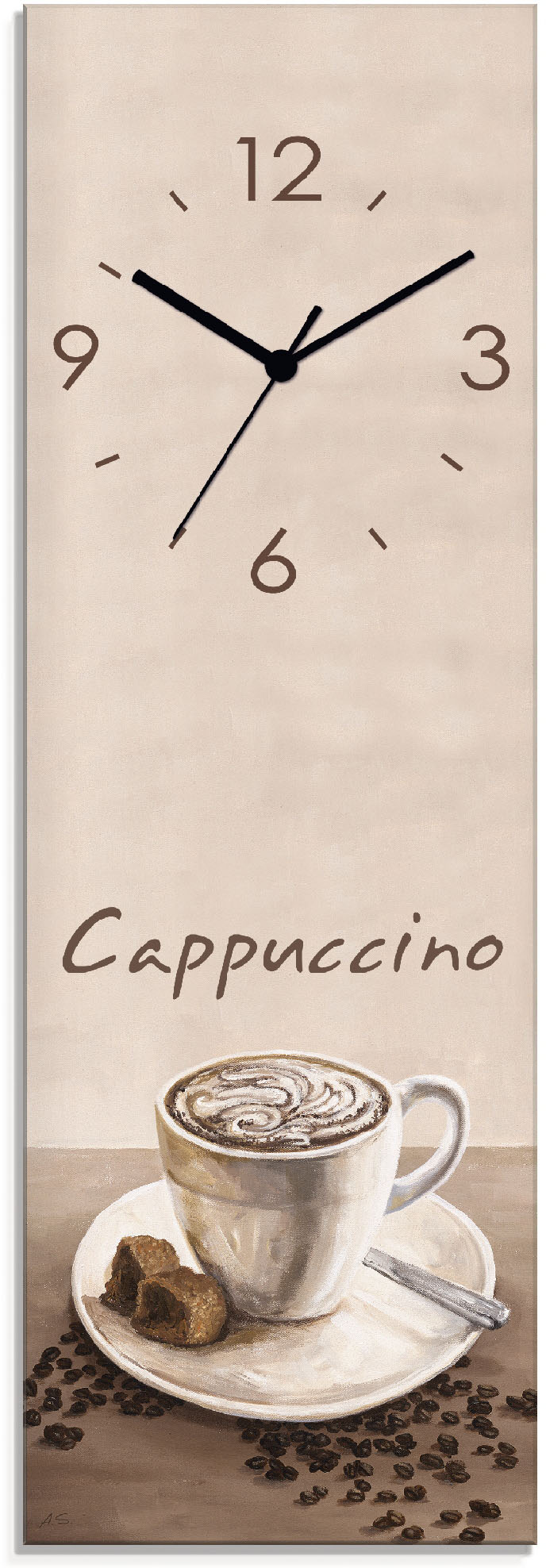 Artland Wanduhr »Cappuccino - Kaffee« von Artland