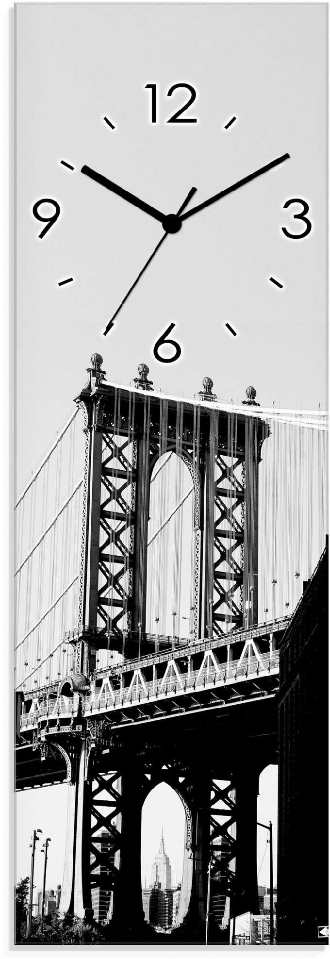 Artland Wanduhr »Dumbo Manhattan Bridge New York« von Artland