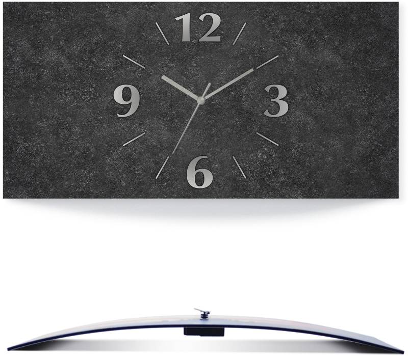 Artland Wanduhr »Granit-Gestein-Anthrazit«, 3D Optik gebogen, mit Quarz- oder Funkuhrwerk, versch. Grössen von Artland