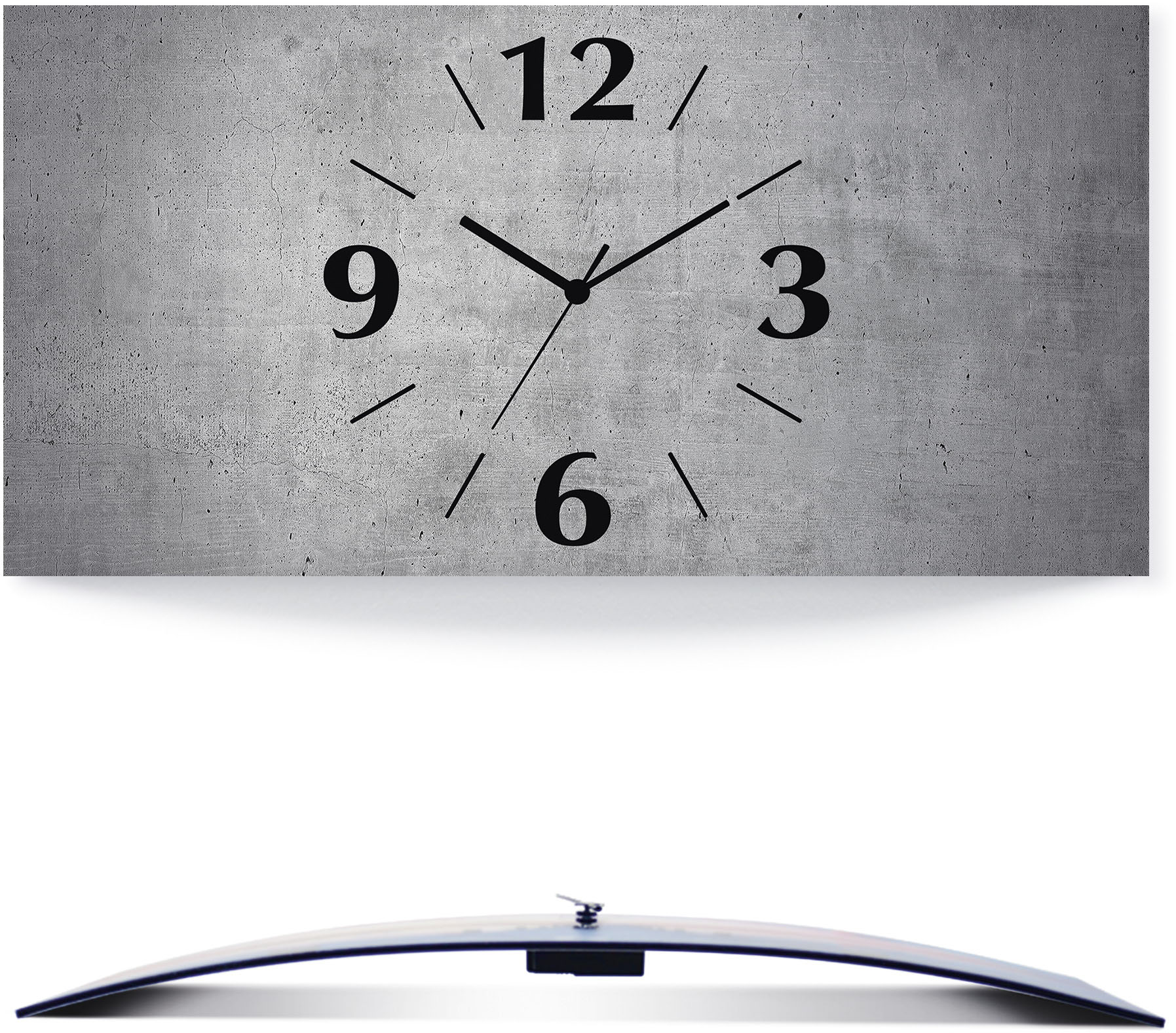 Artland Wanduhr »Grauer Beton«, analog, 60 cm von Artland
