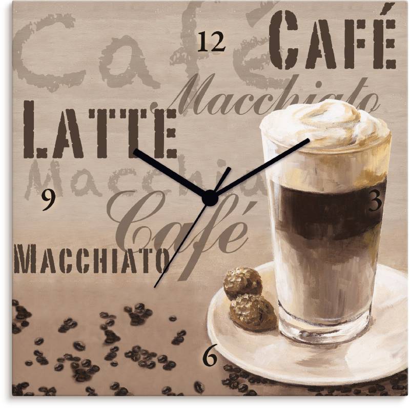 Artland Wanduhr »Kaffee - Latte Macchiato« von Artland