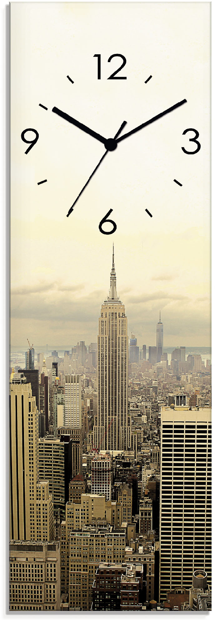 Artland Wanduhr »Skyline Manhattan - New York« von Artland