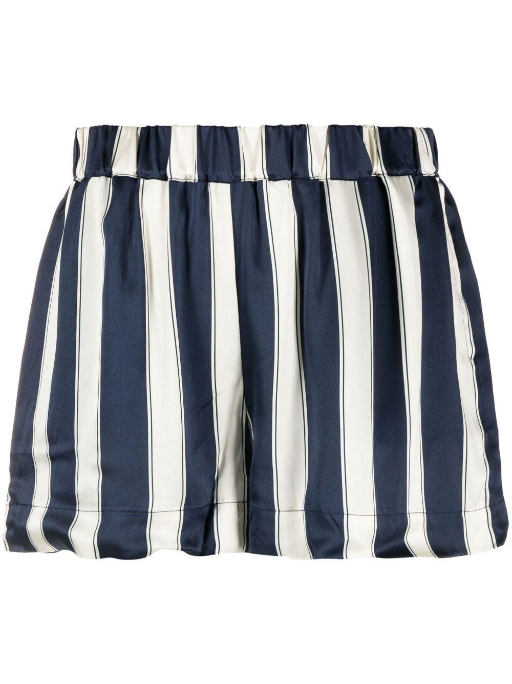 Asceno London striped silk shorts - Blue von Asceno