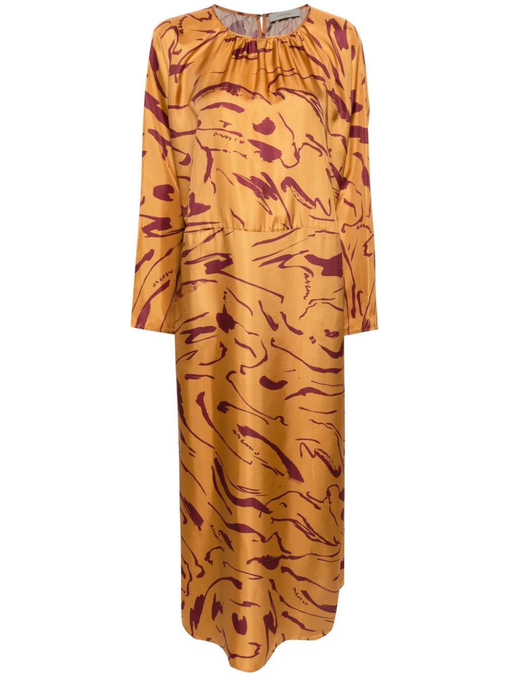 Asceno Rhodes silk maxi dress - Orange von Asceno