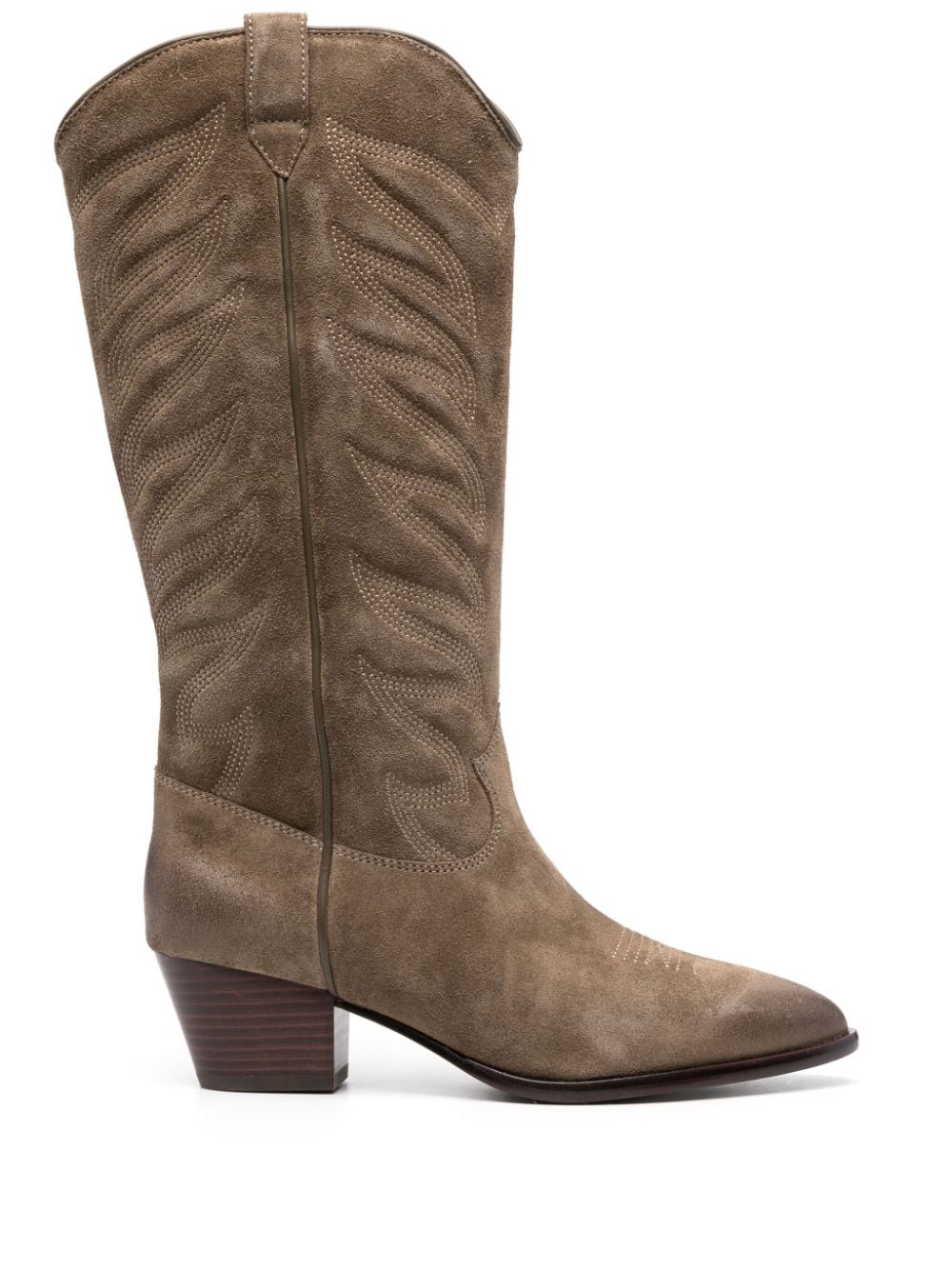 Ash Ash 60mm embroidered suede boots - Neutrals von Ash