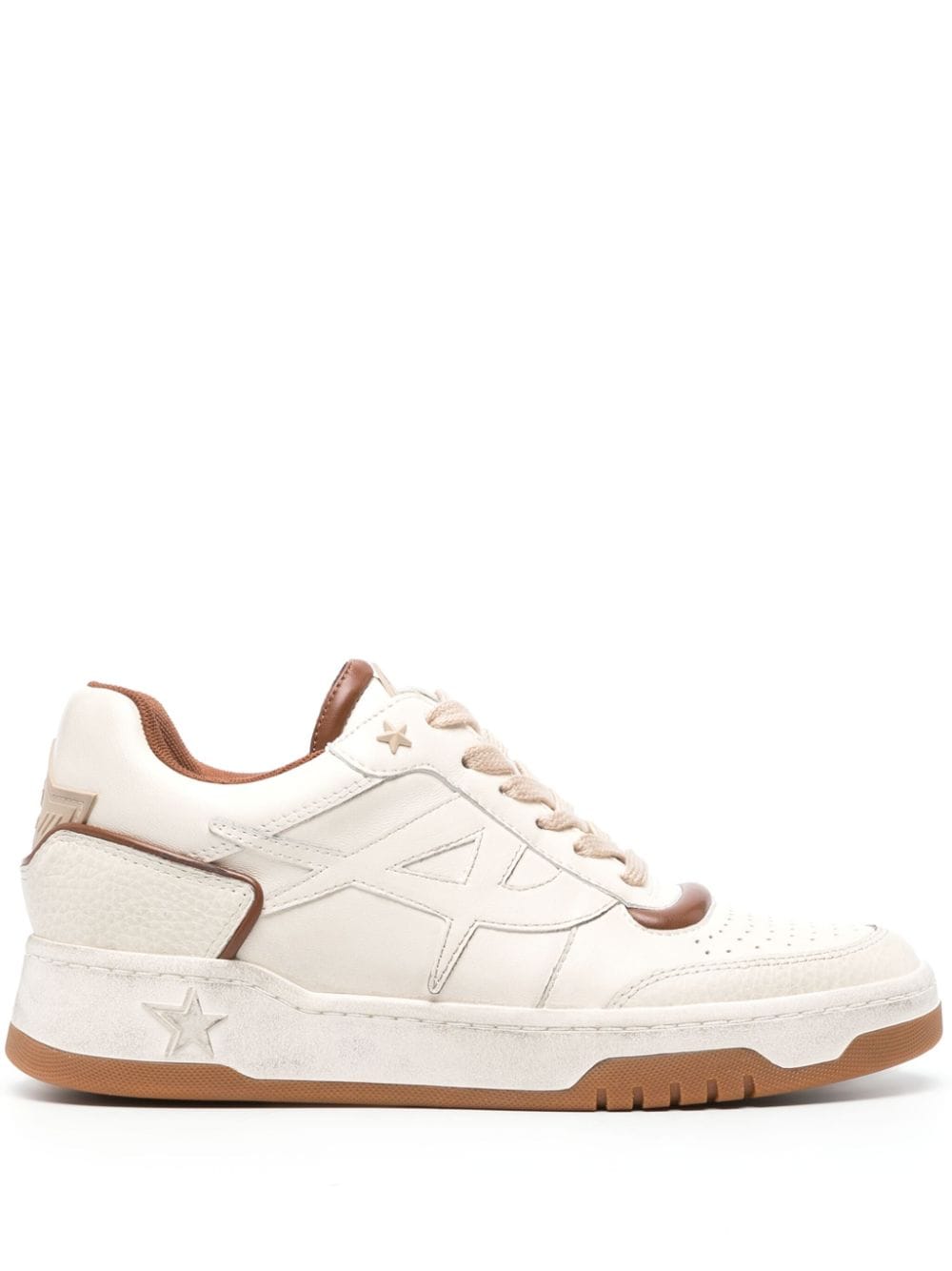 Ash Blake panelled leather sneakers - White von Ash