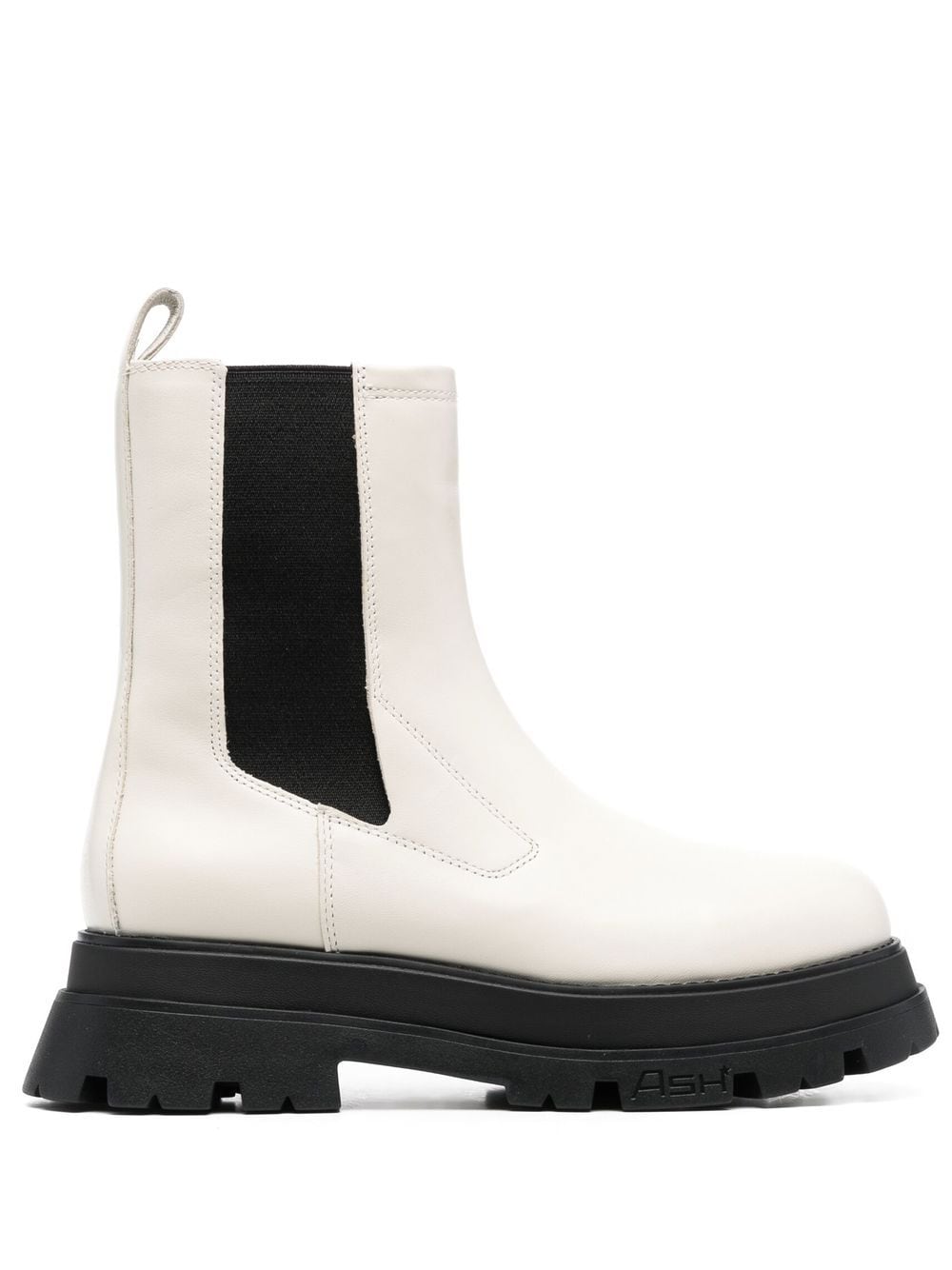 Ash Elite 03 leather ankle boots - White von Ash
