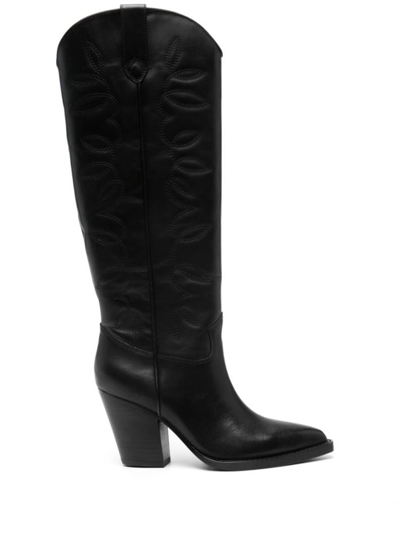 Ash Eloise 85mm leather boots - Black von Ash