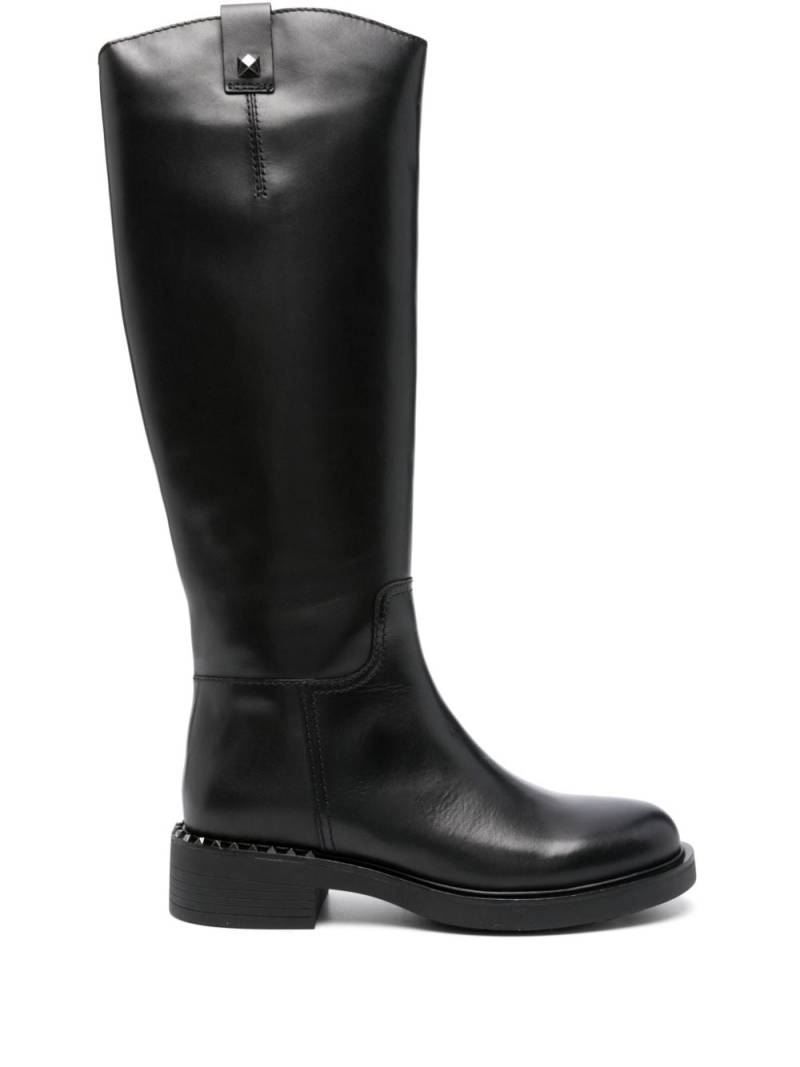 Ash Faith 40mm knee-high leather boots - Black von Ash