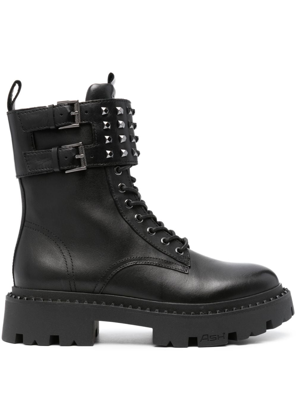 Ash Gun Stud 50mm combat boots - Black von Ash